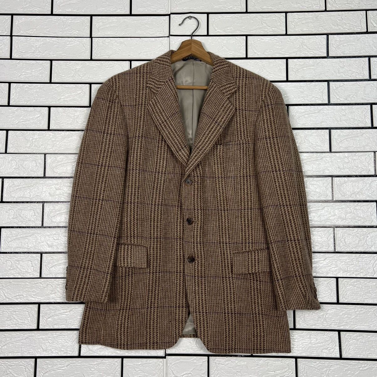 Polo Ralph Lauren Vintage POLO RALPH LAUREN Checked Wool Blazer #4127-C187 Size 42R - 1 Thumbnail