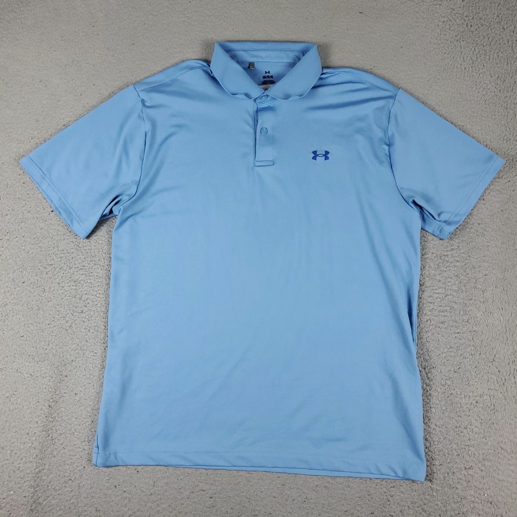 Under Armour Under Armour Polo Shirt Mens Size Large Blue Golf Casual Short Sleeve Size US L / EU 52-54 / 3 - 2 Thumbnail