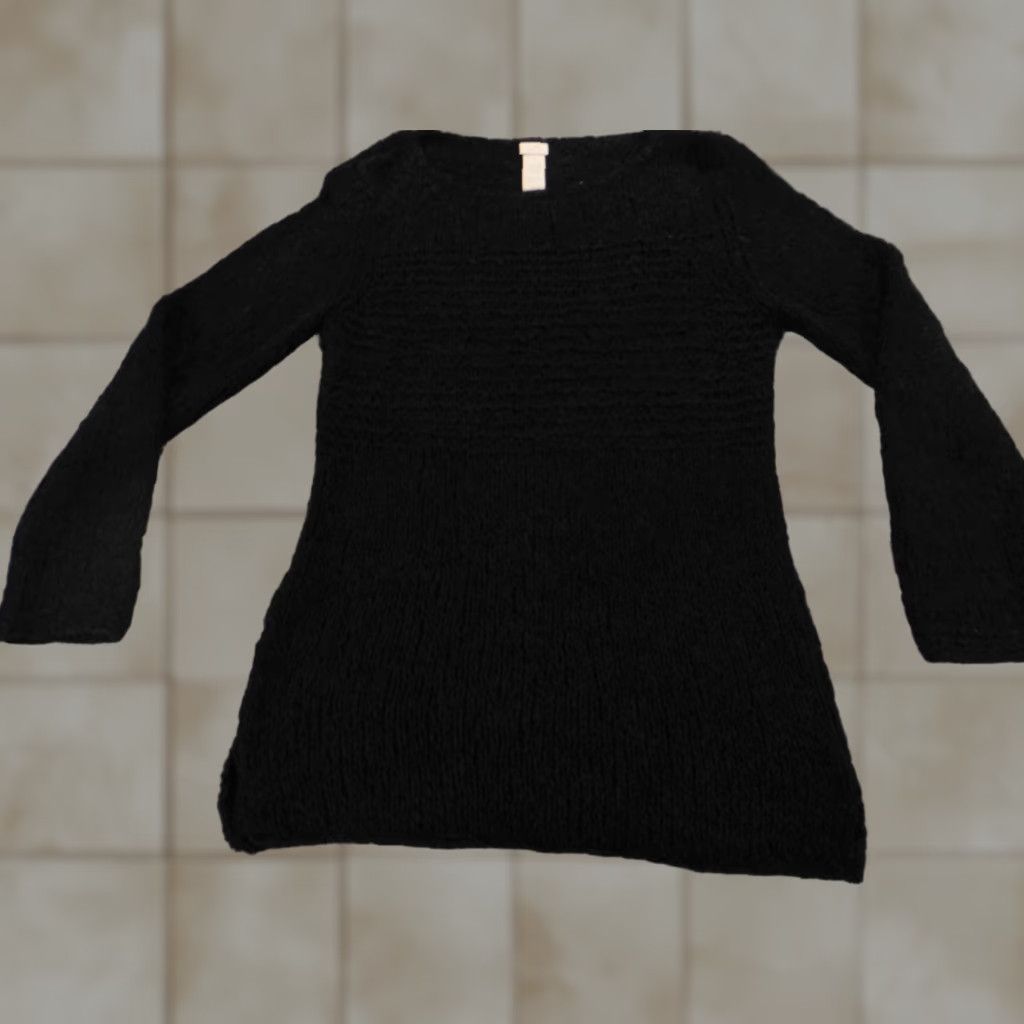 J. Jill J. Jill Sweater Womens Regular Small Black Crew Neck Cable-Knit Pullover Raglan Sleeve Size S / US 4 / IT 40 - 1 Thumbnail