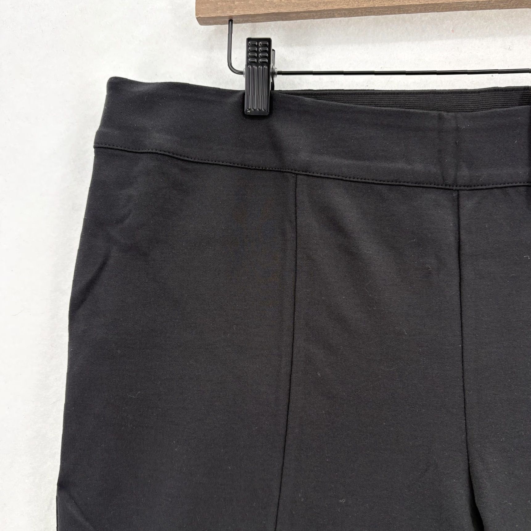 Vintage Lane Bryant Pants Womens 18 Black Ponte High Rise Bootcut Work Dressy Office NWT Size 40" / US 18 - 3 Thumbnail