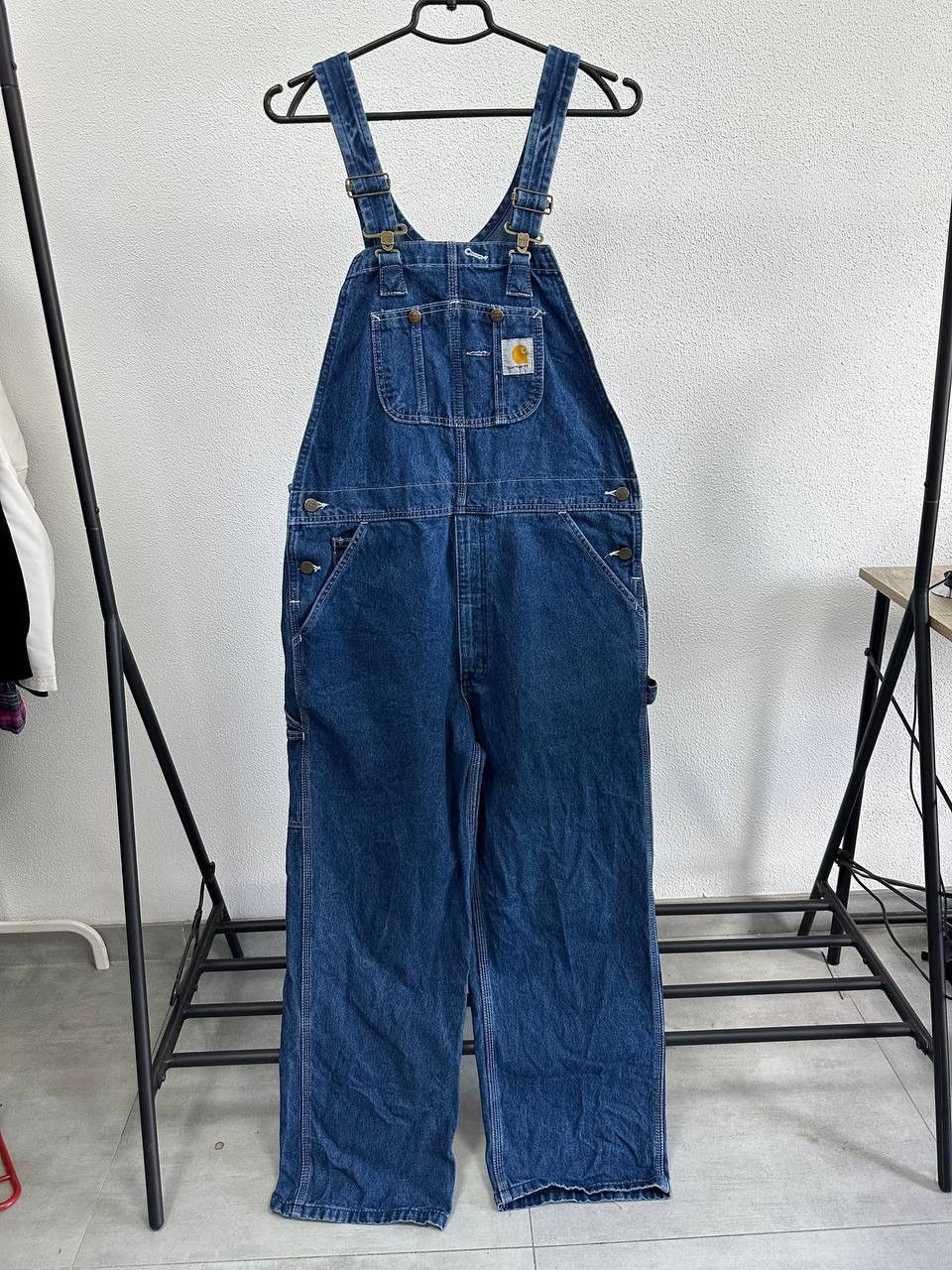 Carhartt × Vintage Carhartt Vintage Jeans Overalls Size 34x28 Good Condition Size US 34 / EU 50 - 1 Thumbnail