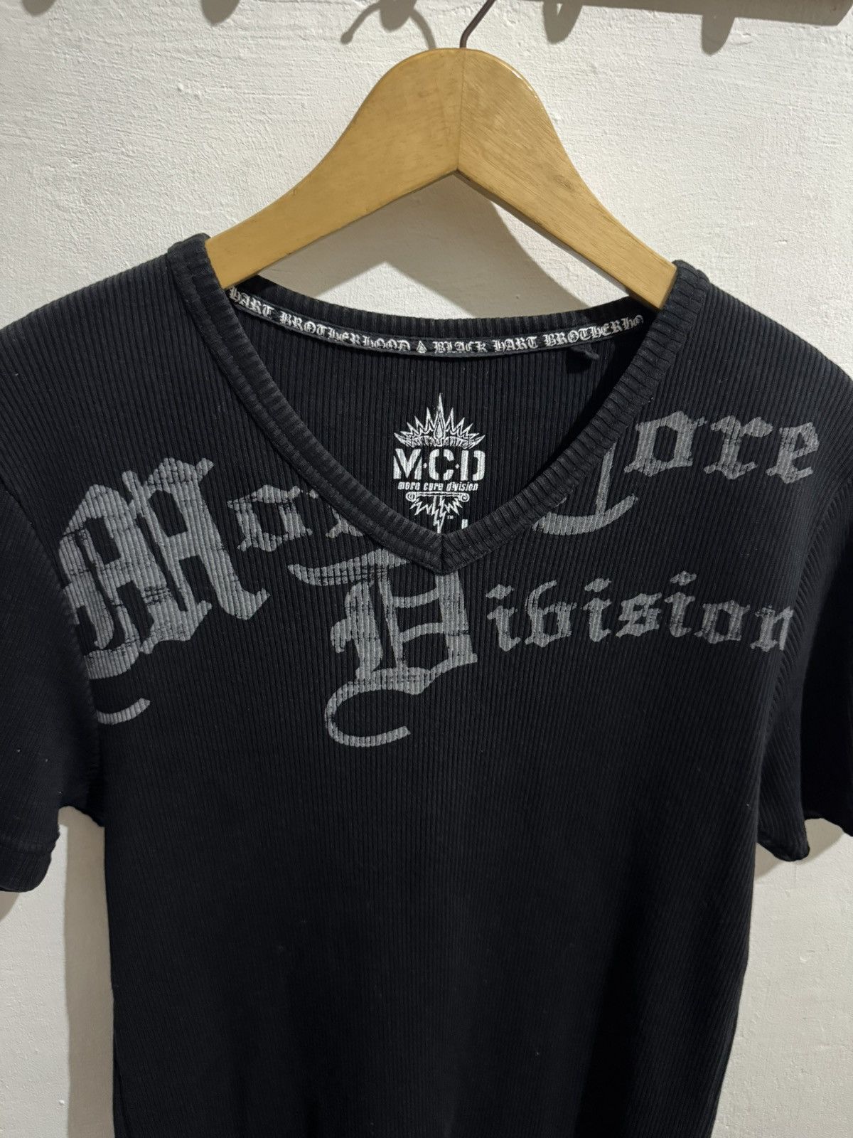 Japanese Brand Y2k M.C.D IFSIXWASNINE POEM VNECK KNIT TSHIRT Size US M / EU 48-50 / 2 - 3 Thumbnail