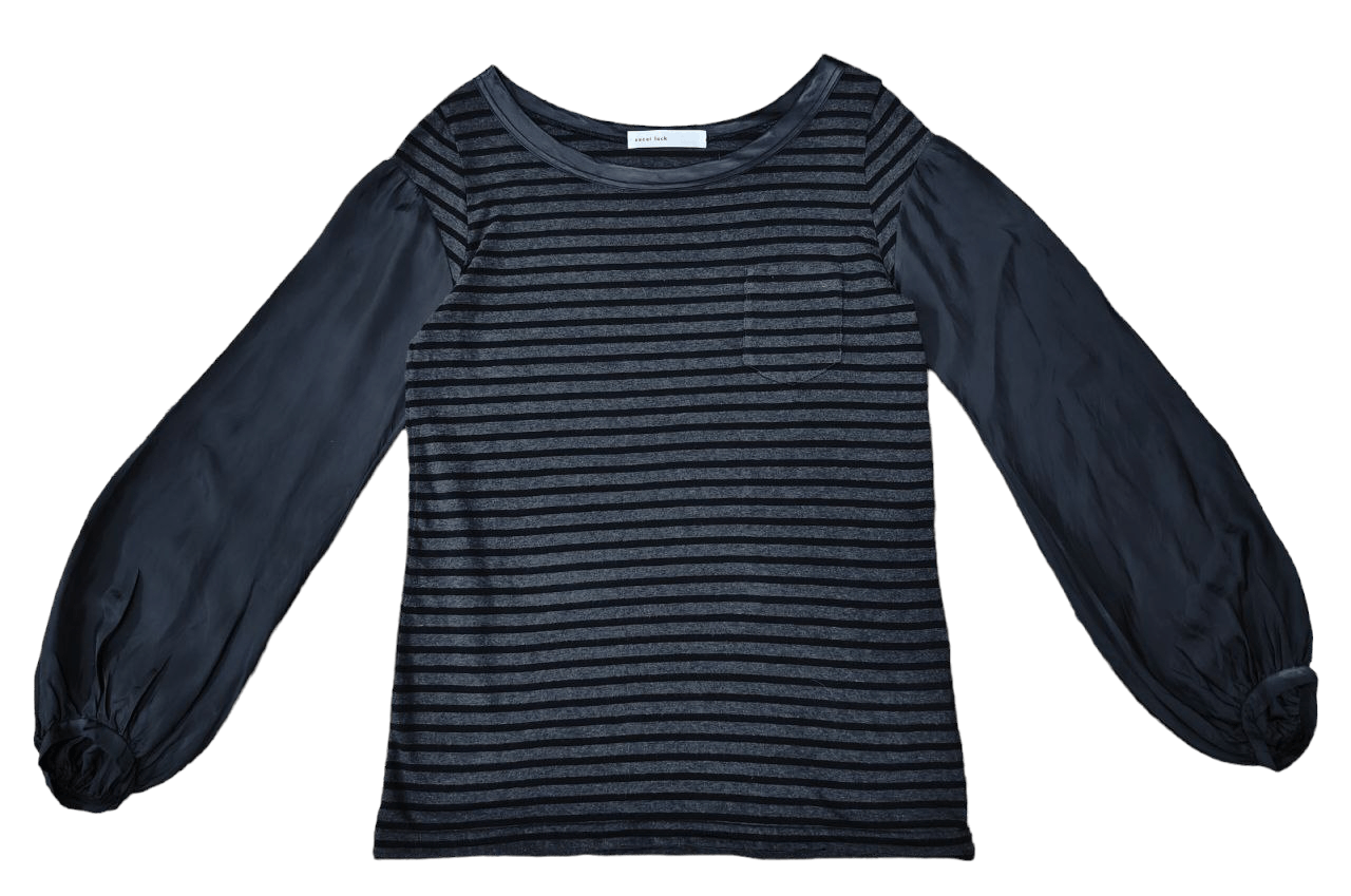 image of Sacai Luck Long Sleeve T in Grey, Women's (Size Small)