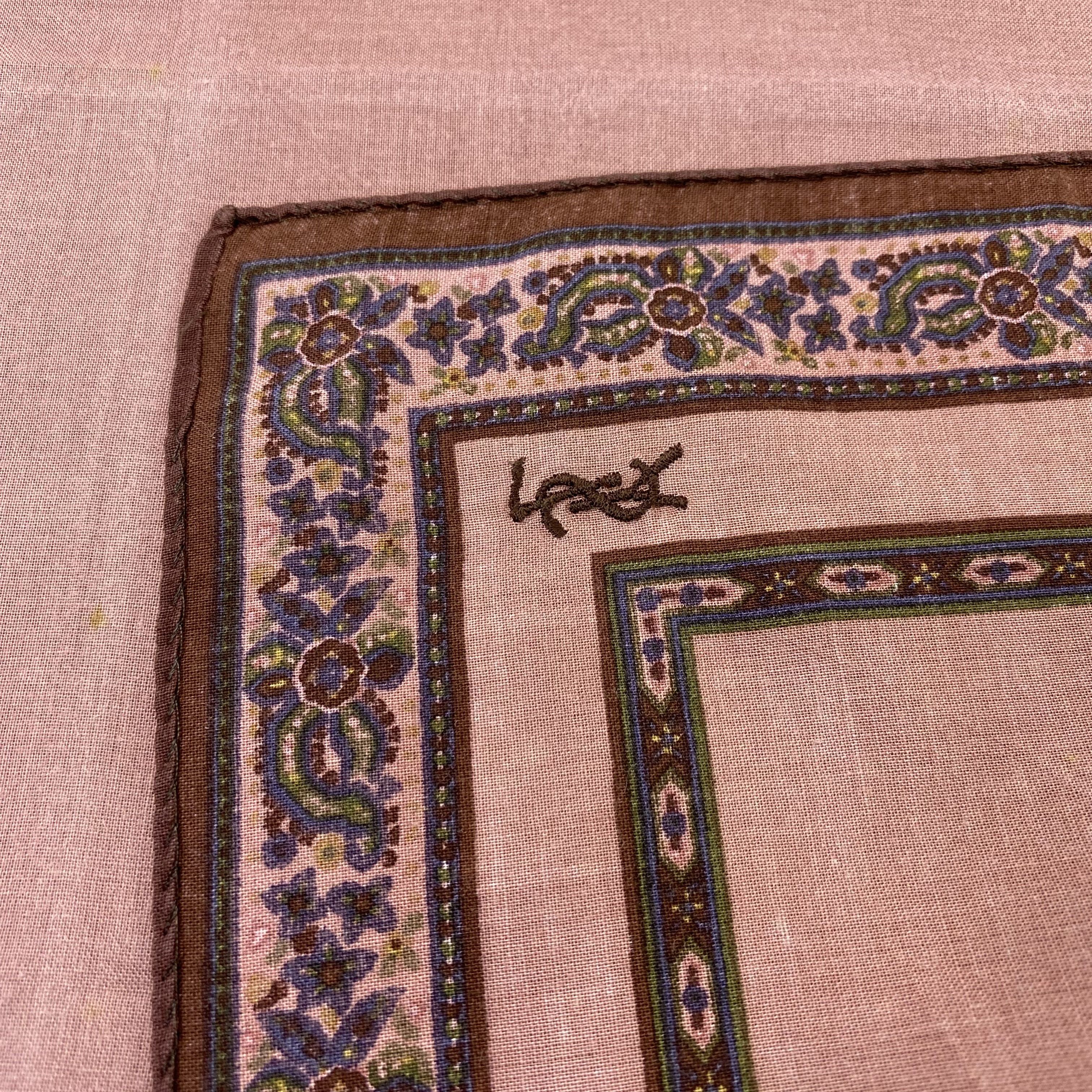 Yves Saint Laurent YSL Handkerchief Neckerchief Bandana-B1891 Size ONE SIZE - 6 Thumbnail