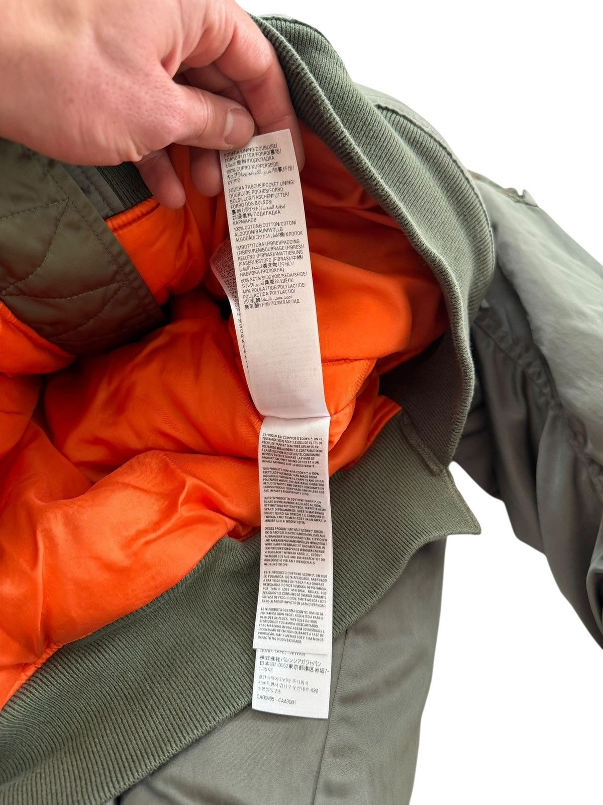 Balenciaga Double Sleeve Four Arm Split Nylon Bomber Size US M / EU 48-50 / 2 - 12 Thumbnail