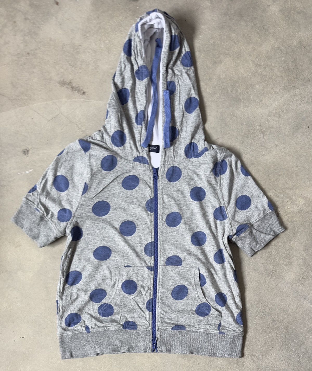 Japanese Brand VINTAGE CATHERINE HARNEL POLKA DOT SHORT SLEEVE HOODIE Size US S / EU 44-46 / 1 - 1 Thumbnail