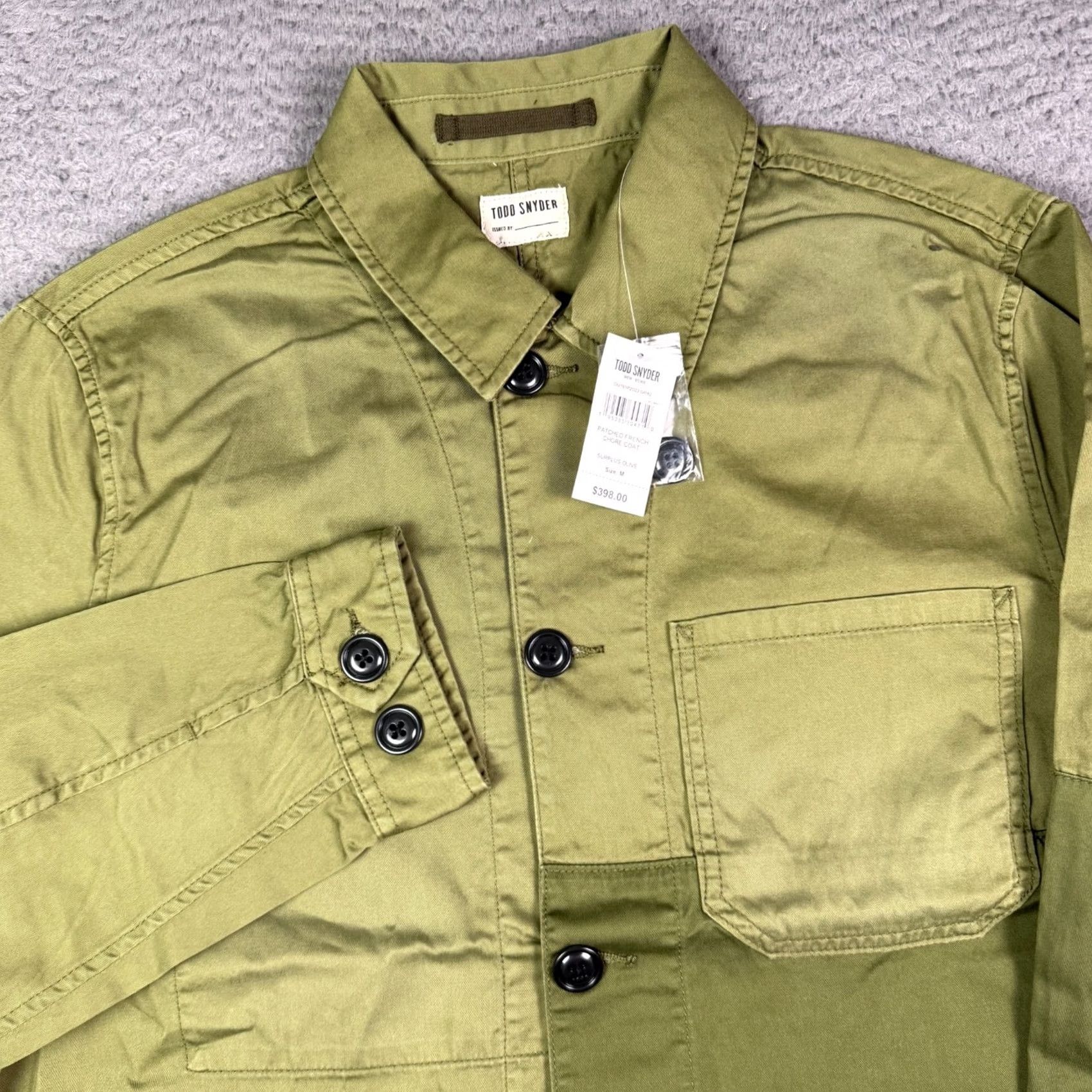 Todd Snyder VINTAGE Todd Snyder Patched French Chore Coat Mens M Green Military Shirt Jacket NEW Size US M / EU 48-50 / 2 - 2 Thumbnail
