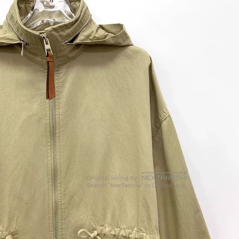 Loewe Loewe Brown Cotton Linen Hooded Zip-up Drawstring Long Sle Size XXS / US 00 / IT 34 - 3 Thumbnail