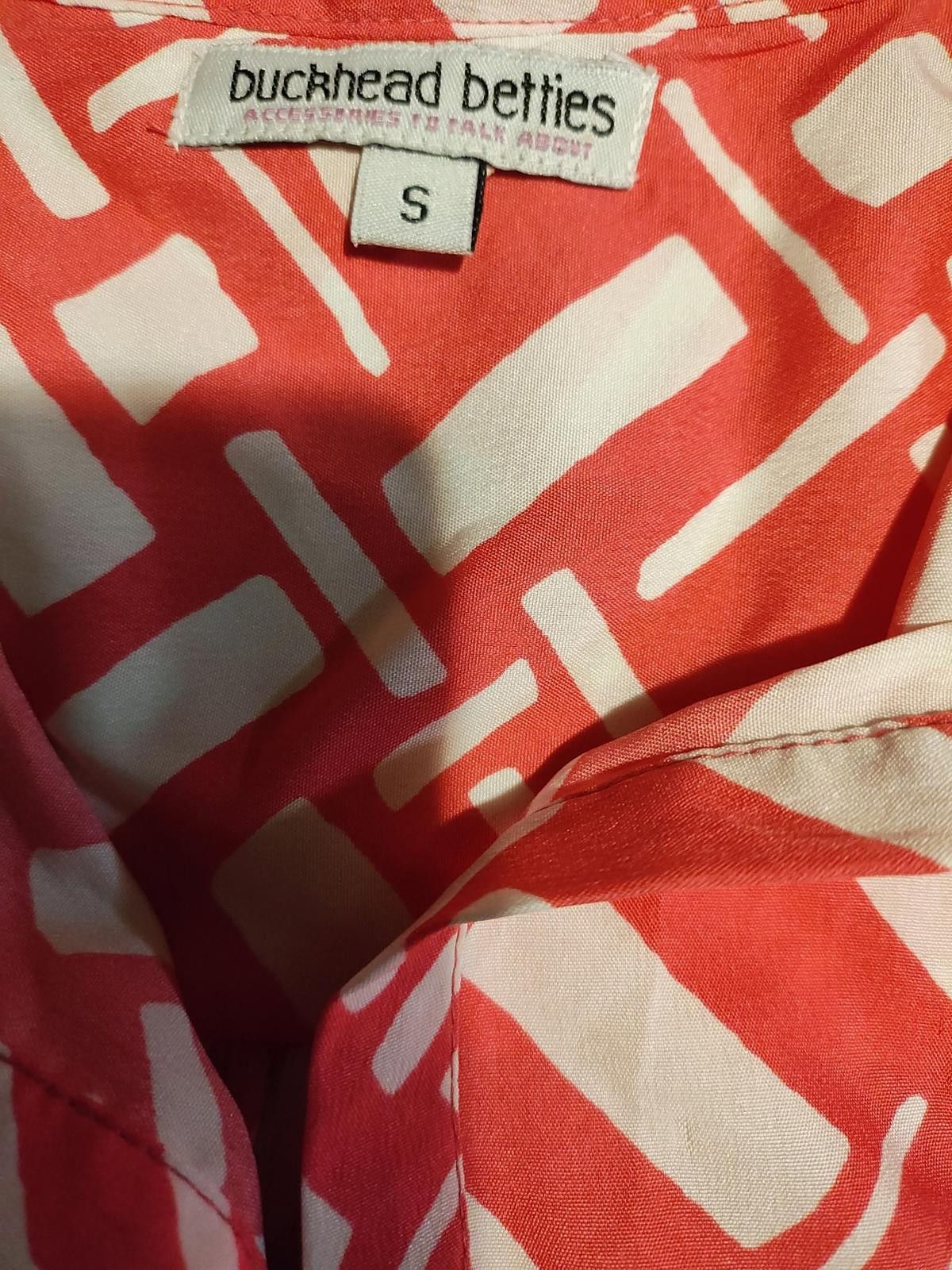 Designer Buckhead Betties Women's Long Sleeve Printed Blouse Size S / US 4 / IT 40 - 7 Thumbnail
