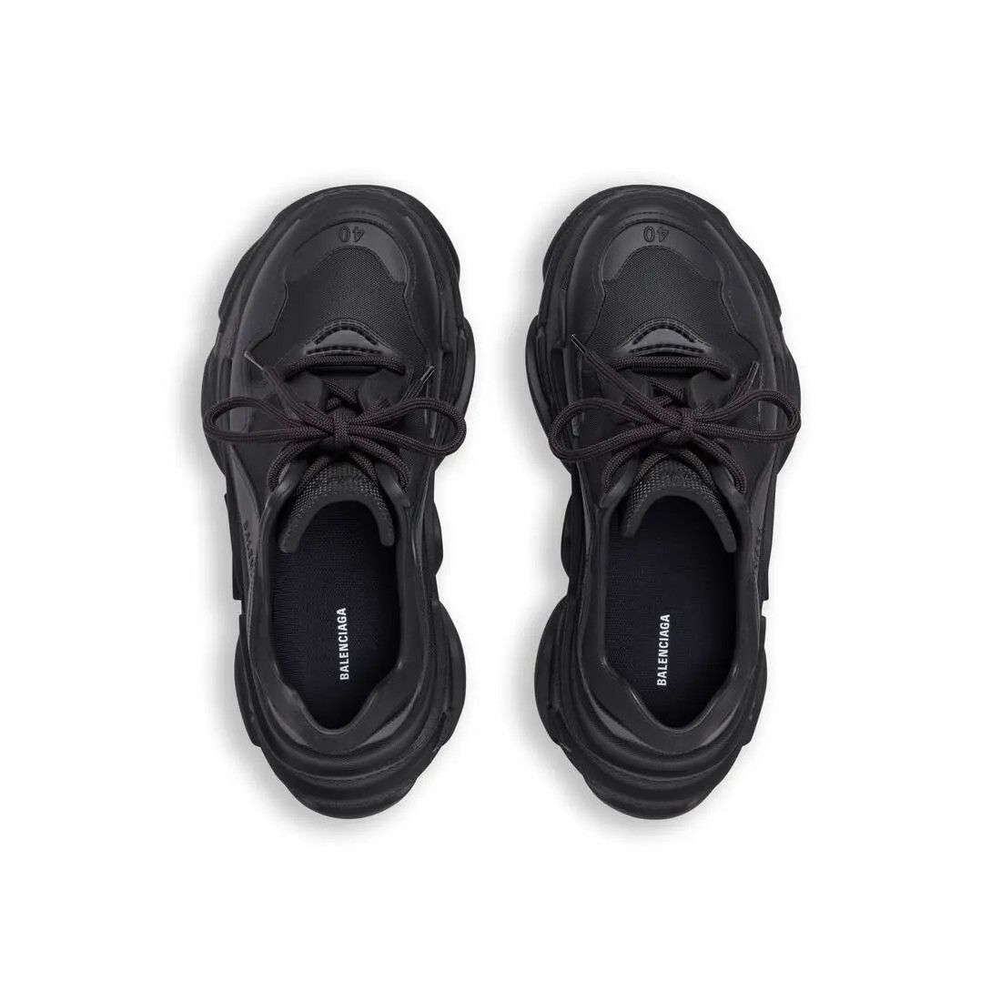 Balenciaga o1s1wg110225 Triple S Mold Sneakers in Black Size US 13 / EU 46 - 5 Thumbnail