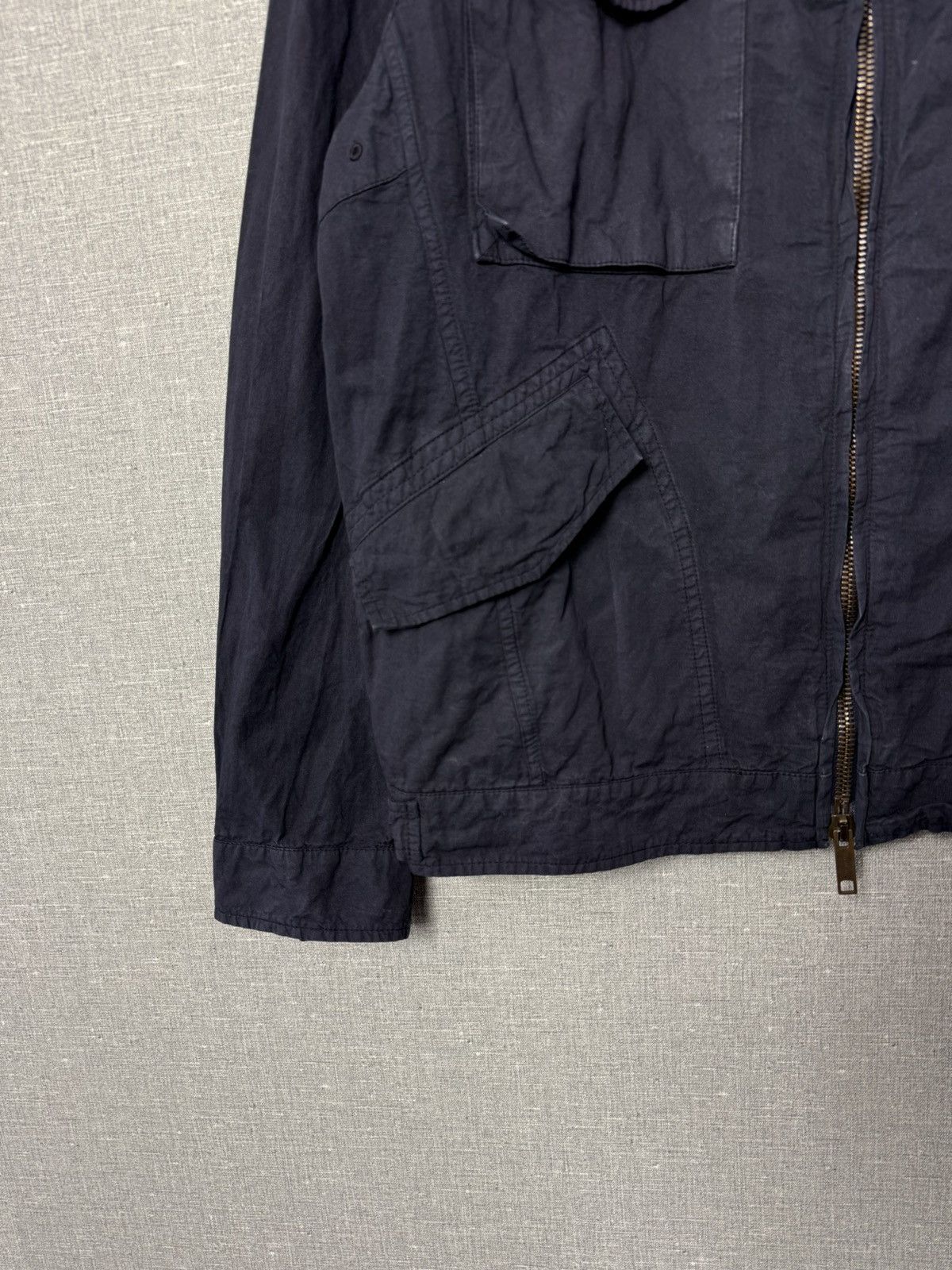 Burberry Burberry London Navy Cotton & Metal Utility Jacket Size L Size US L / EU 52-54 / 3 - 5 Thumbnail