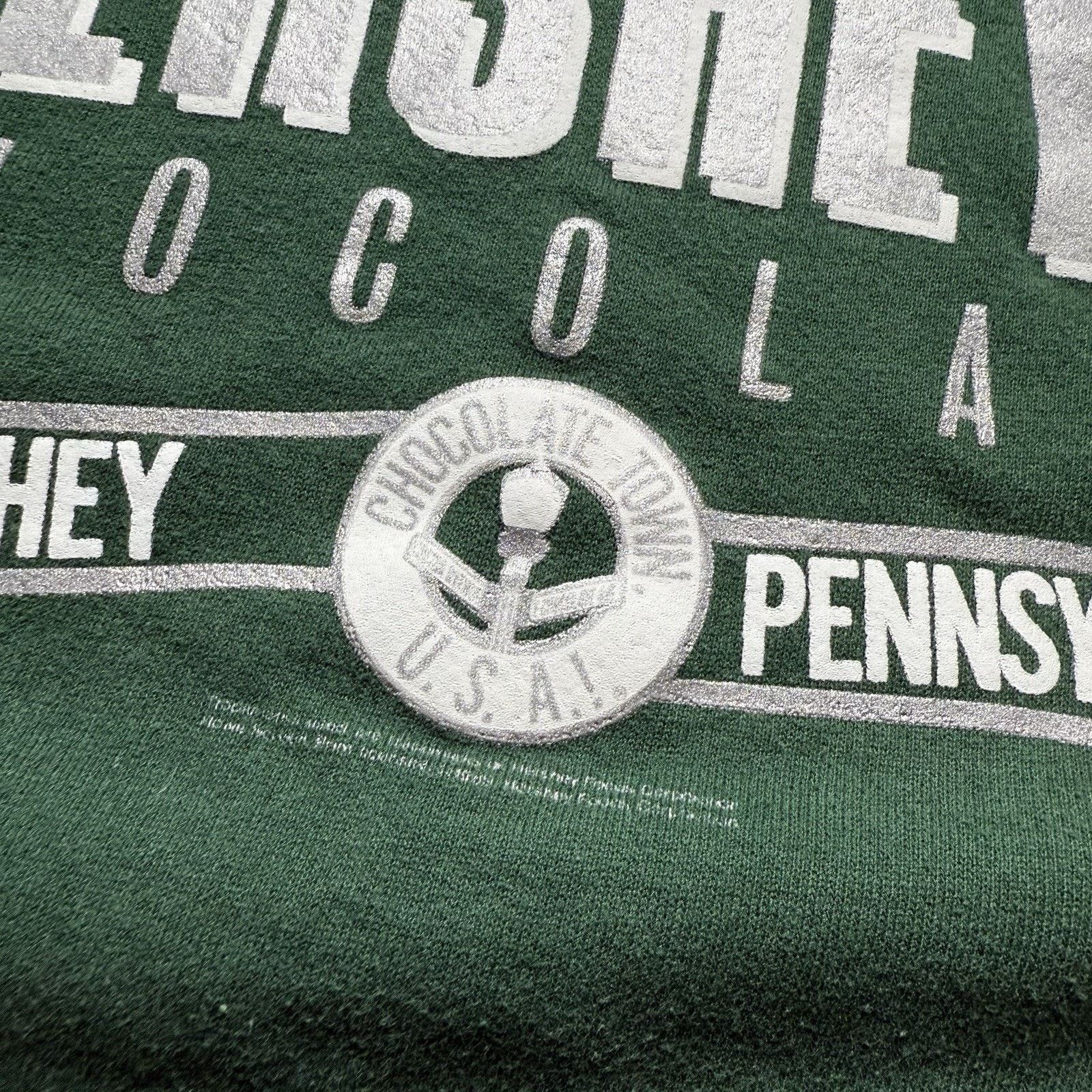 Vintage Vtg 90s Hersheys Chocolate Park Green Sweatshirt Adult XL Size US XL / EU 56 / 4 - 4 Thumbnail