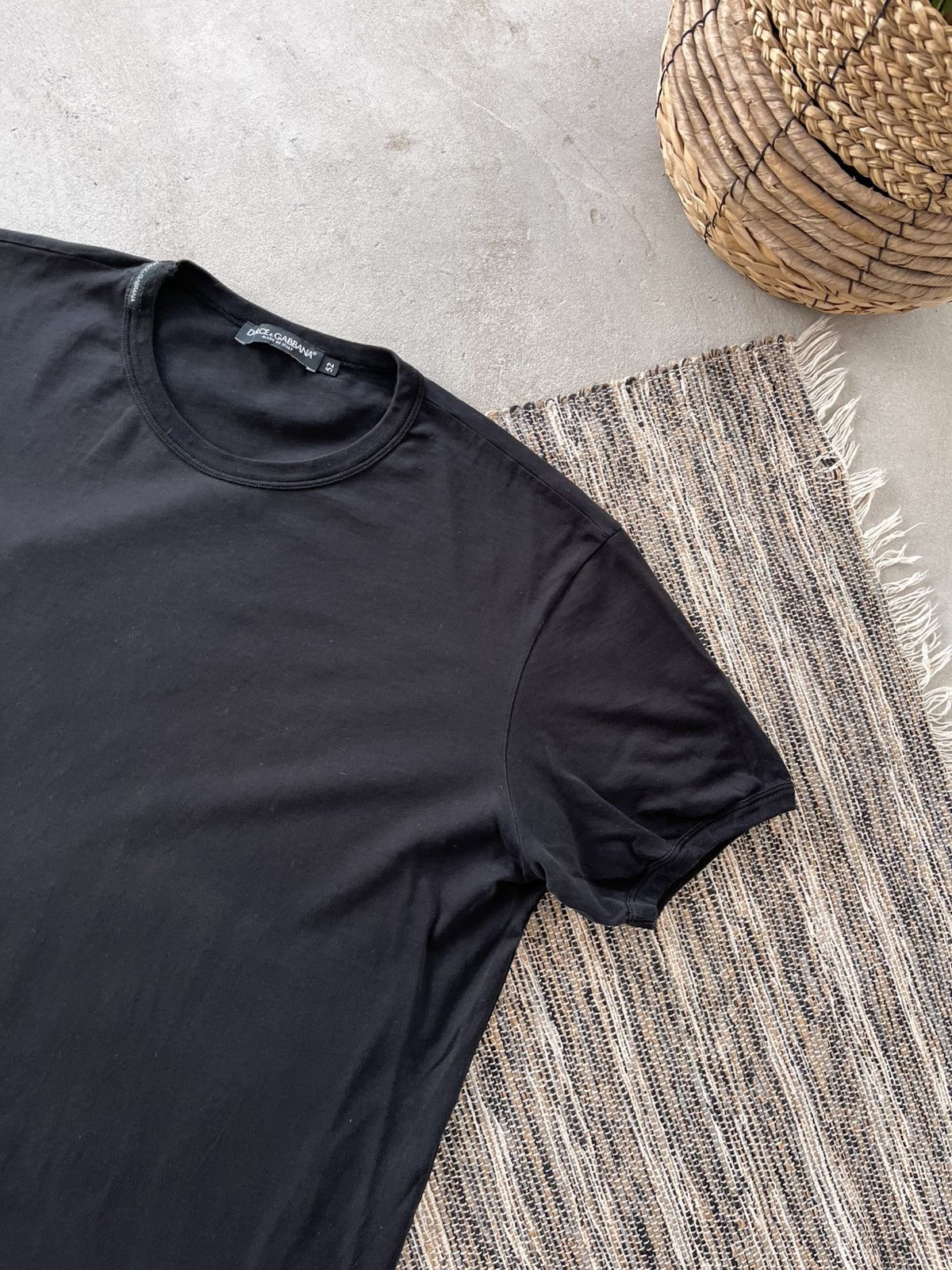 Dolce & Gabbana Vintage Dolce Gabbana Black TShirt Luxury Minimal Blank Logo Size US L / EU 52-54 / 3 - 3 Thumbnail