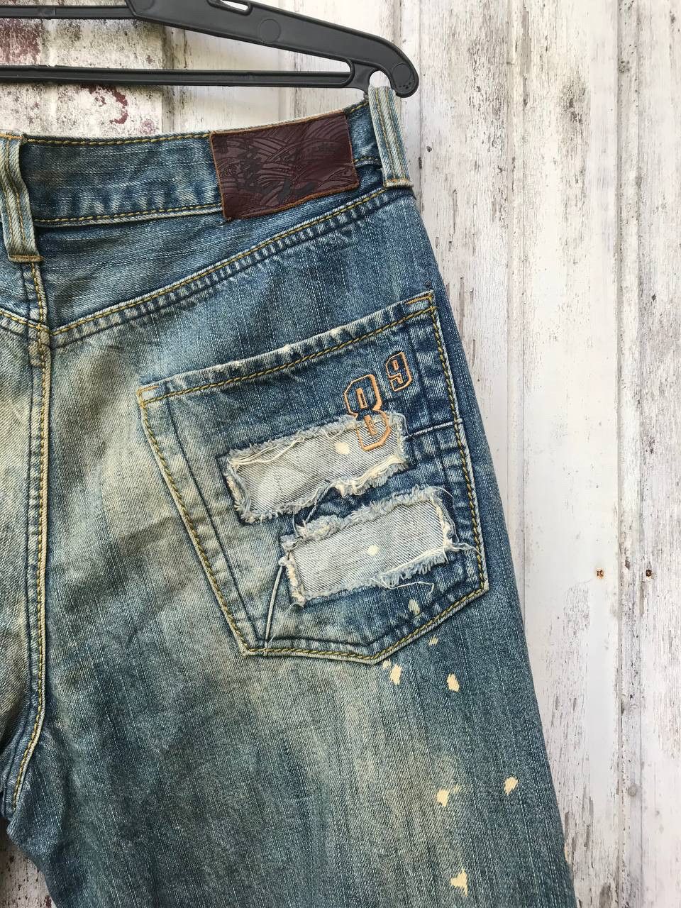 If Six Was Nine BigTrain Distressed Grunge Denim Size US 34 / EU 50 - 5 Thumbnail