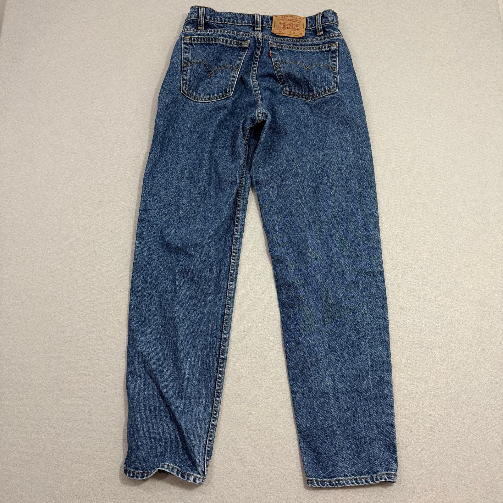 Levi's Vintage Levis 550 Jeans Men's 31x31 Blue Tapered Canada 90s Size US 31 - 9 Thumbnail