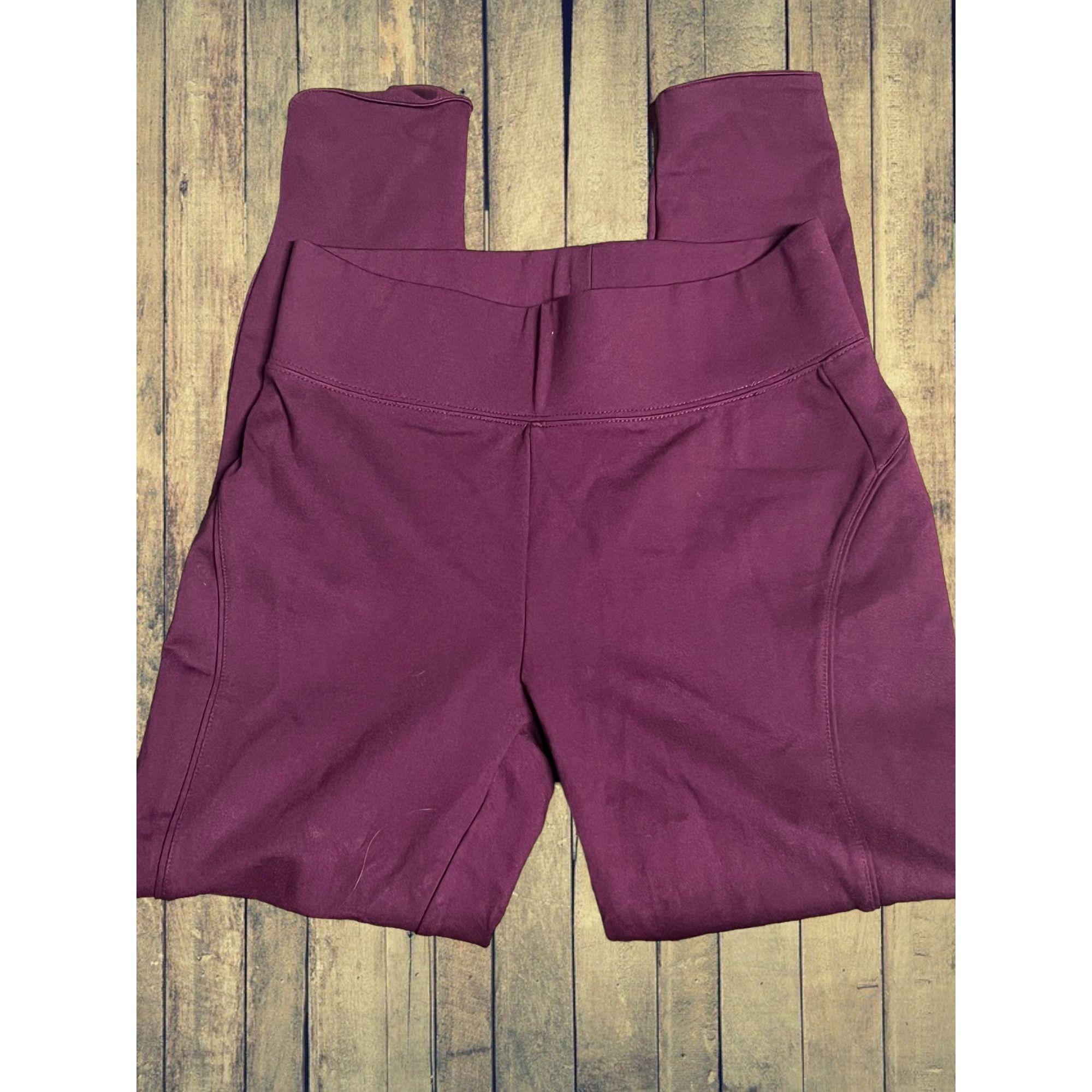 Seven 7 Seven 7 Pull On Legging Pants Zinfandel Scallop Hem Ponte Kn Size 30" / US 8 / IT 44 - 1 Thumbnail