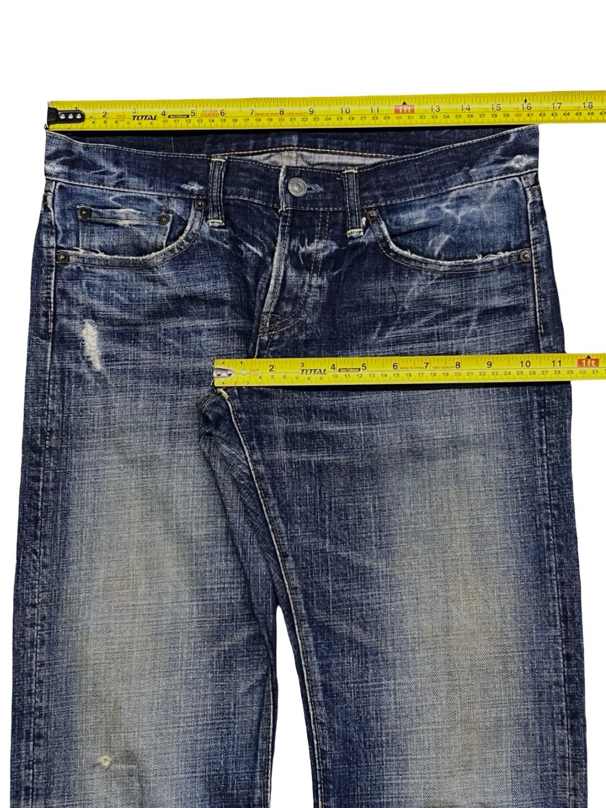 Eternal Vintage ETERNAL Japanese Denim | Vintage Faded Honeycomb Size US 33 - 18 Thumbnail