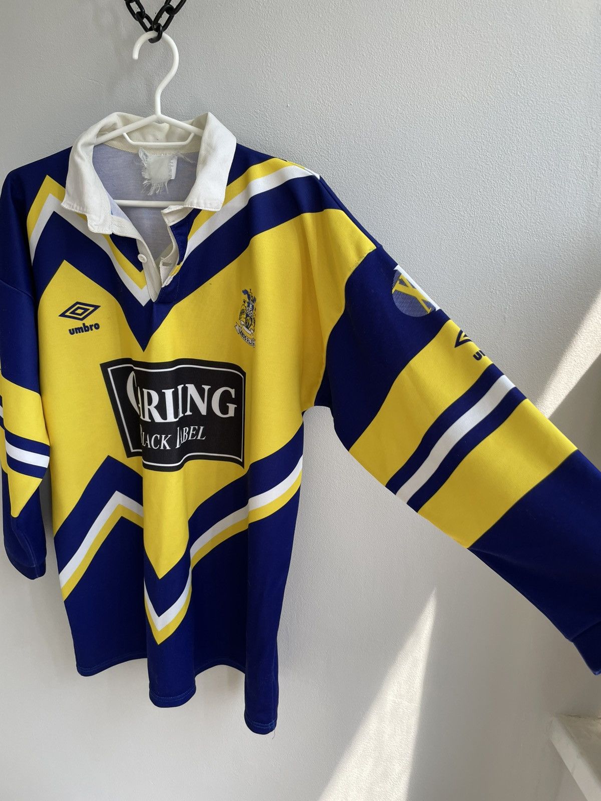 Vintage Leeds Rhinos RLFC 1990 1991 Umbro Rugby Jersey Shirt Size US M / EU 48-50 / 2 - 17 Thumbnail