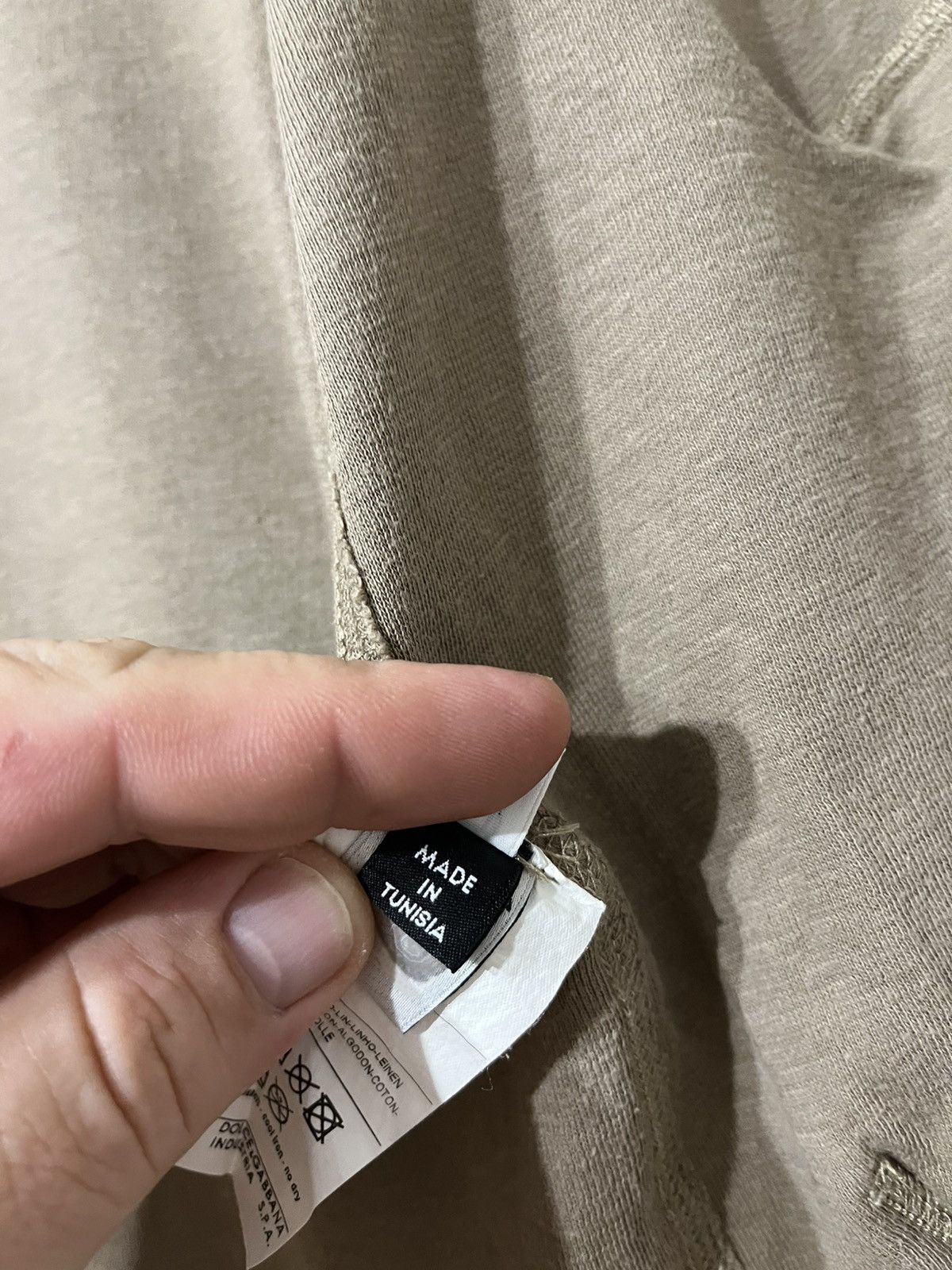 Dolce & Gabbana Dolce&Gabbana Avant Garde Beige Distressed Zip Hoodie Y2K Size US M / EU 48-50 / 2 - 14 Thumbnail