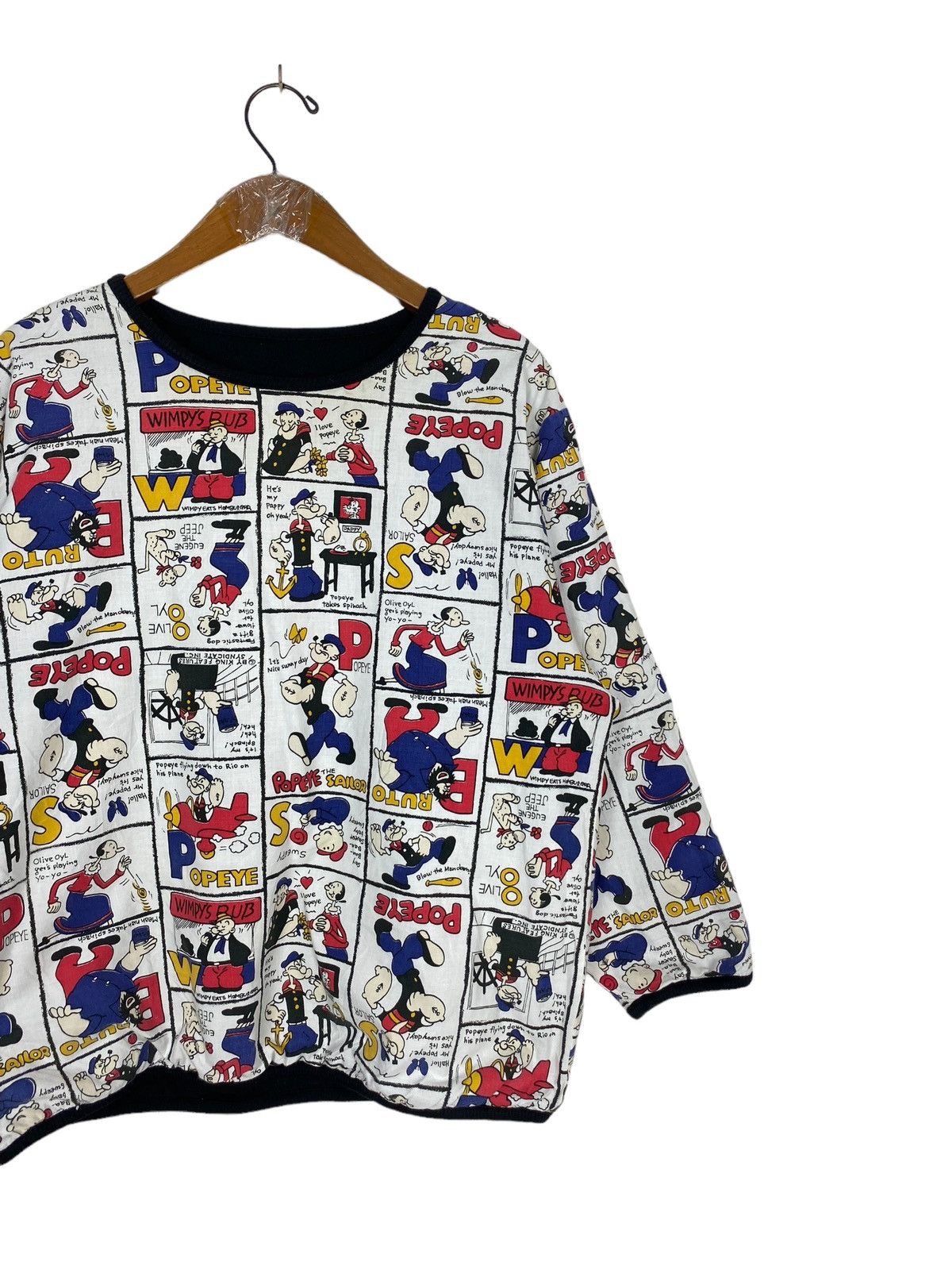 Japanese Brand Rare‼️ Olive Popeye Wife Full Print Reversible Sweatshirt Size M / US 6-8 / IT 42-44 - 7 Thumbnail
