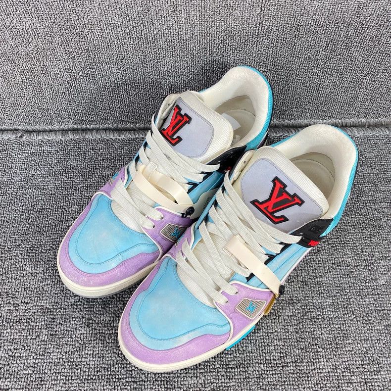 Louis Vuitton Louis Vuitton Blue Purple Trainer Shoes - dmc Size US 7.5 / EU 40-41 - 1 Thumbnail
