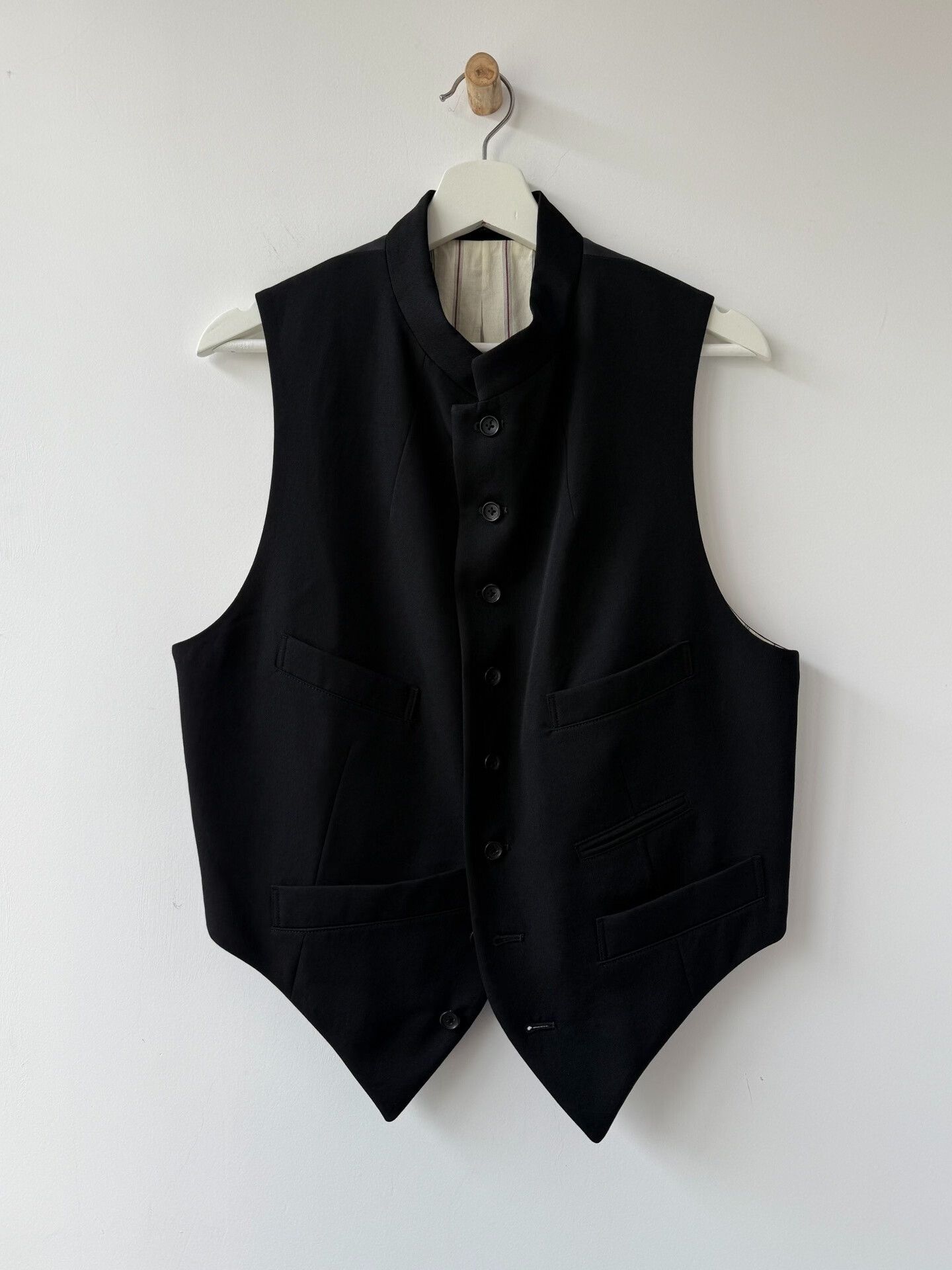 Yohji Yamamoto Yohji Yamamoto Black Wool Vest Size US M / EU 48-50 / 2 - 1 Thumbnail
