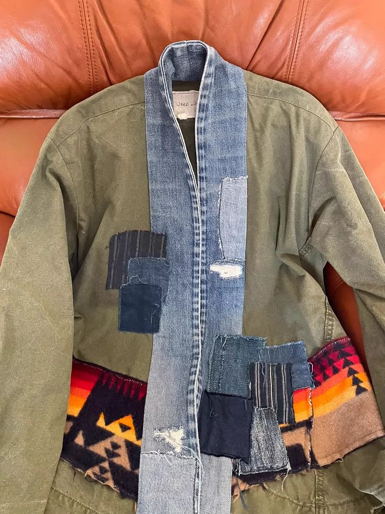 Greg Lauren greg lauren Men's military green rare patchwork jacket 2506 Size US S / EU 44-46 / 1 - 2 Thumbnail