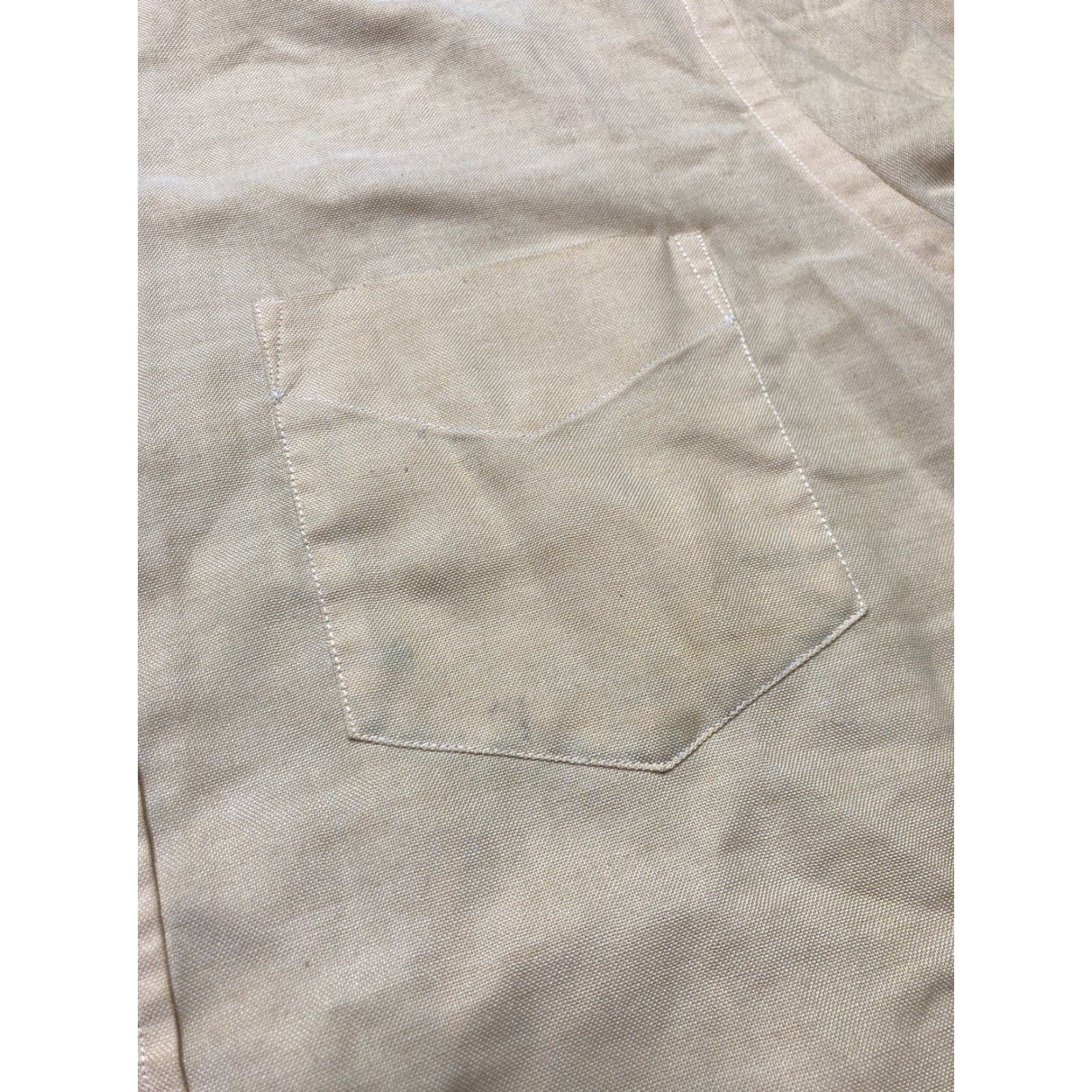 Vintage VINTAGE TownCraft Penney’s Button-Up Shirt Short Sleeve M Pale Yellow Mens Size US M / EU 48-50 / 2 - 5 Thumbnail
