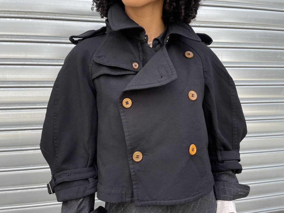 Comme des Garcons Comme des Garçons FW'16 (FW'11) Short Trench Pea Coat Size S / US 4 / IT 40 - 2 Thumbnail