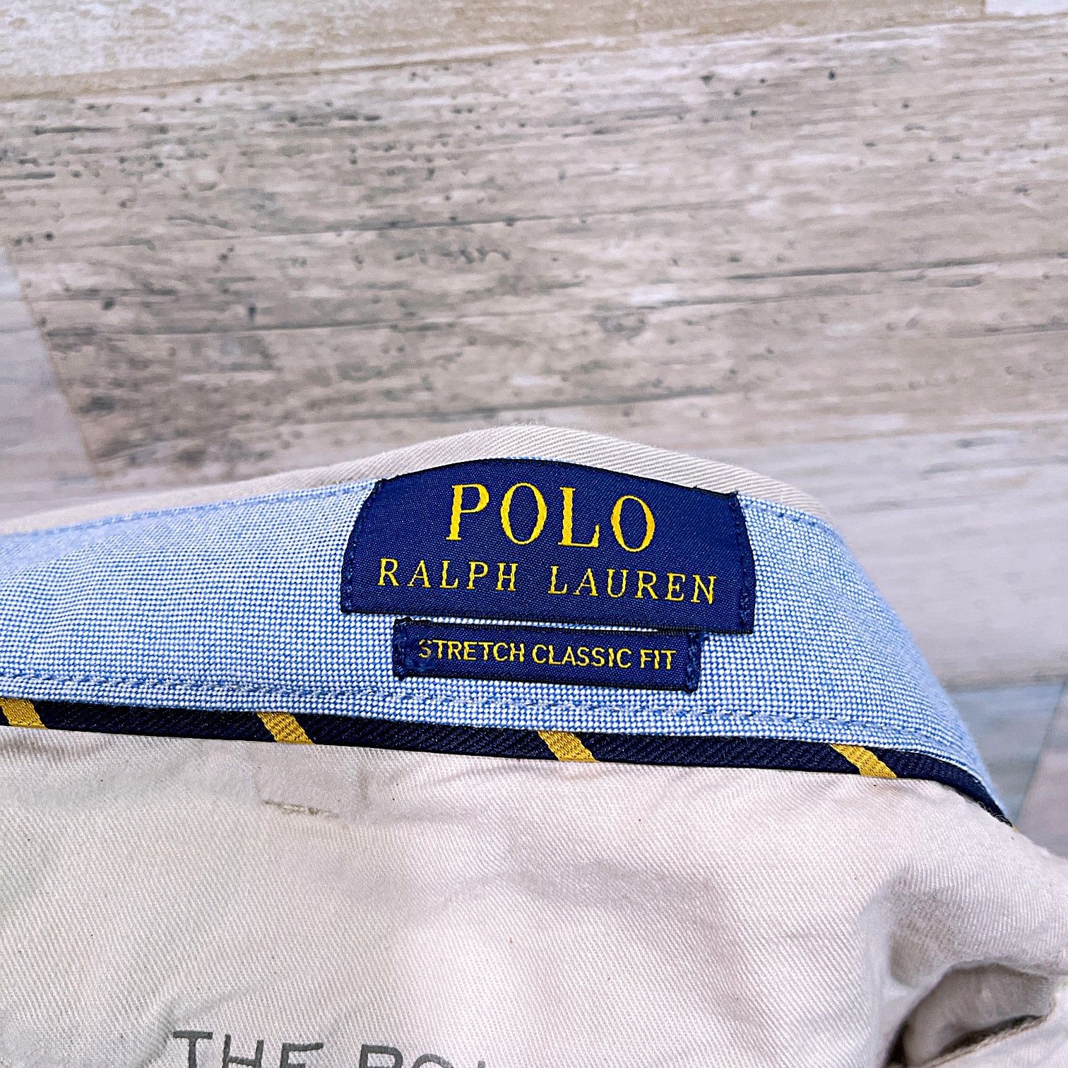 Polo Ralph Lauren POLO Ralph Lauren Stretch Classic Fit Chino Shorts Beige 44T Size US 44 / EU 60 - 4 Thumbnail