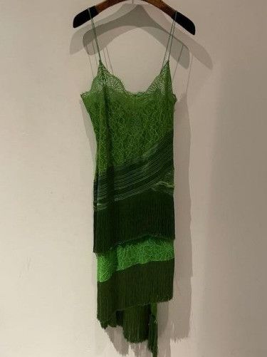 Tom Ford o1w1db10225 AB3238 Midi Dress in Green Size S / US 4 / IT 40 - 1 Preview