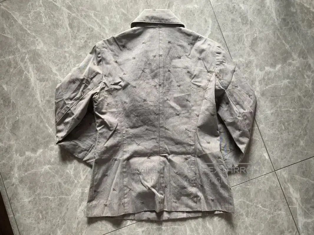 Burberry Burberry Gray Cotton Women's Jacket. Size M / US 6-8 / IT 42-44 - 2 Thumbnail