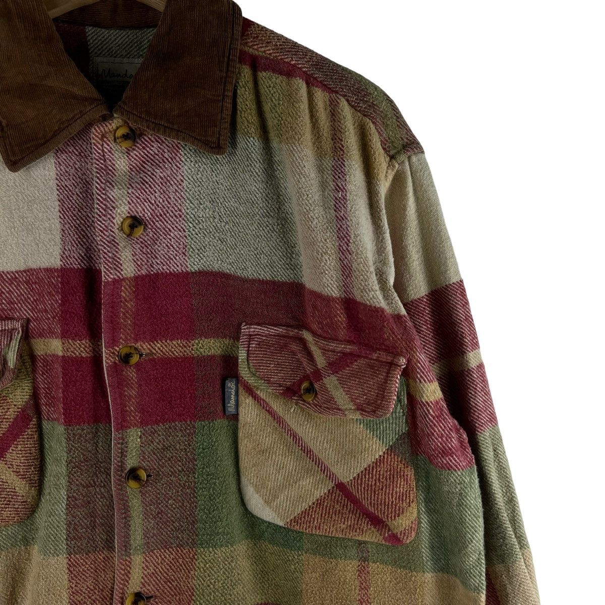 Japanese Brand 🔥90’s Tartan Design Flannel Jacket Mandoc Sugar Cane Design Size US M / EU 48-50 / 2 - 5 Thumbnail
