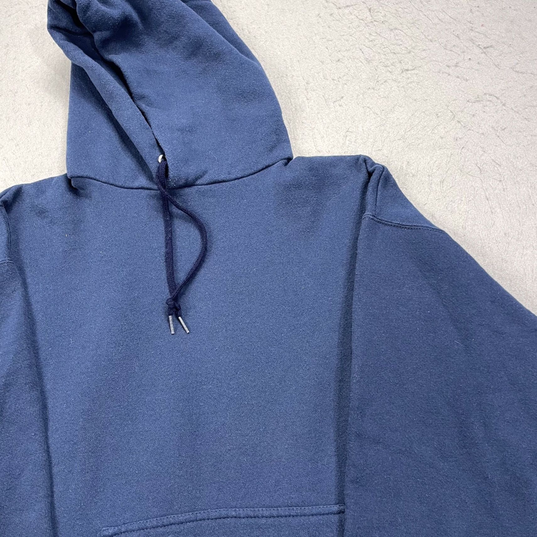 Tultex VINTAGE Tultex Hoodie Mens Large Blue Blank Ultra Fleece 350 Sweatshirt 90s Size US L / EU 52-54 / 3 - 3 Thumbnail