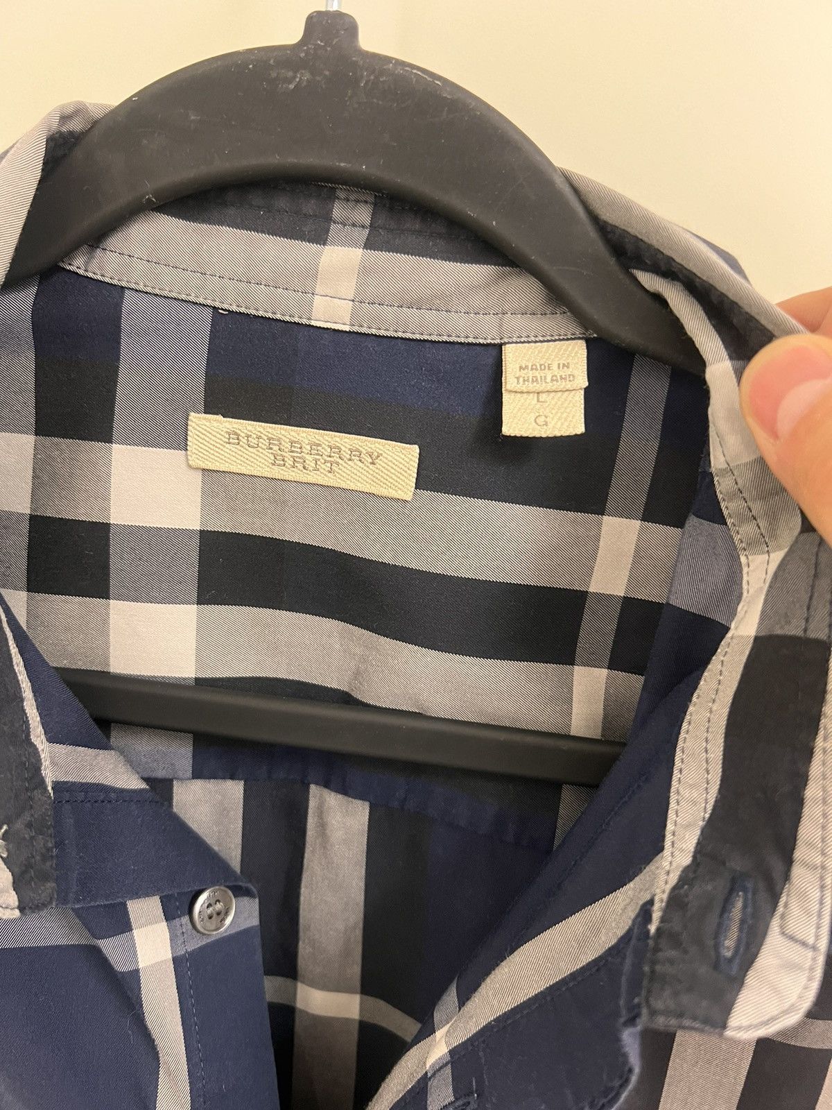 Burberry Long Sleeve Burberry Shirt Size US L / EU 52-54 / 3 - 4 Thumbnail