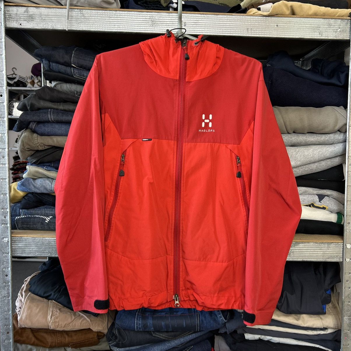 Womens Haglofs Small Logo Gorpcore outdoor jacket size S