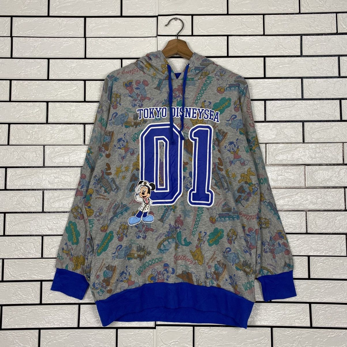 Japanese Brand 📌 Camouflage Hoodie Pull Over Disney Mickey Mouse Size US M / EU 48-50 / 2 - 13 Thumbnail