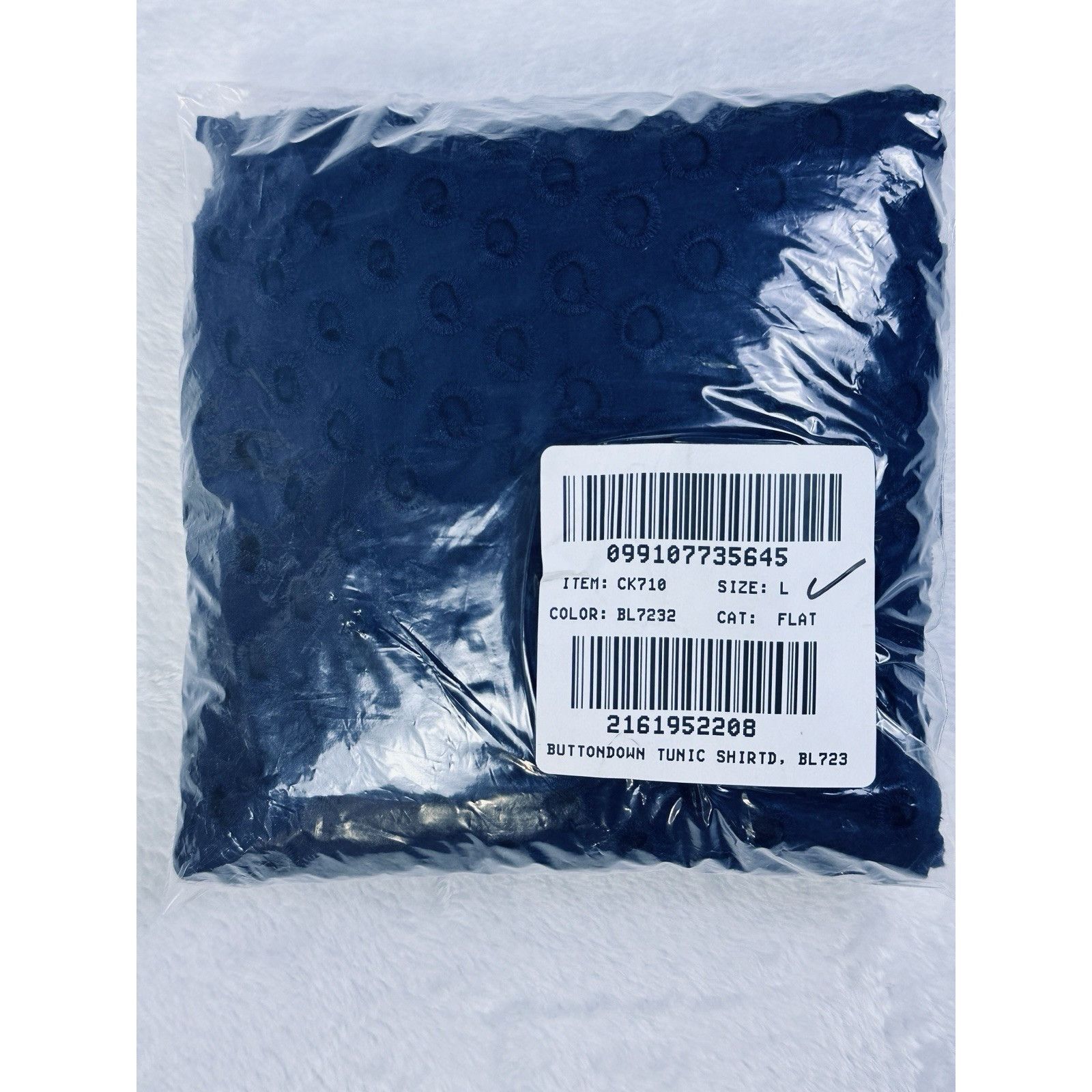 J.Crew J.Crew Factory Eyelet Swim Cover Up Tunic Shirt Navy Large Size L / US 10 / IT 46 - 11 Thumbnail