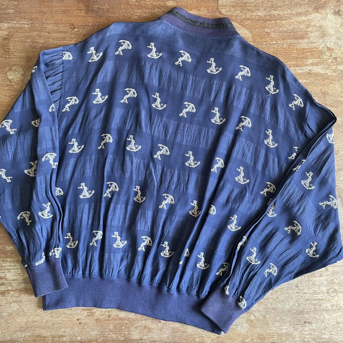 Celine × Vintage Vintage 90s Celine Rayon Atomic Bomber Size US XL / EU 56 / 4 - 5 Thumbnail