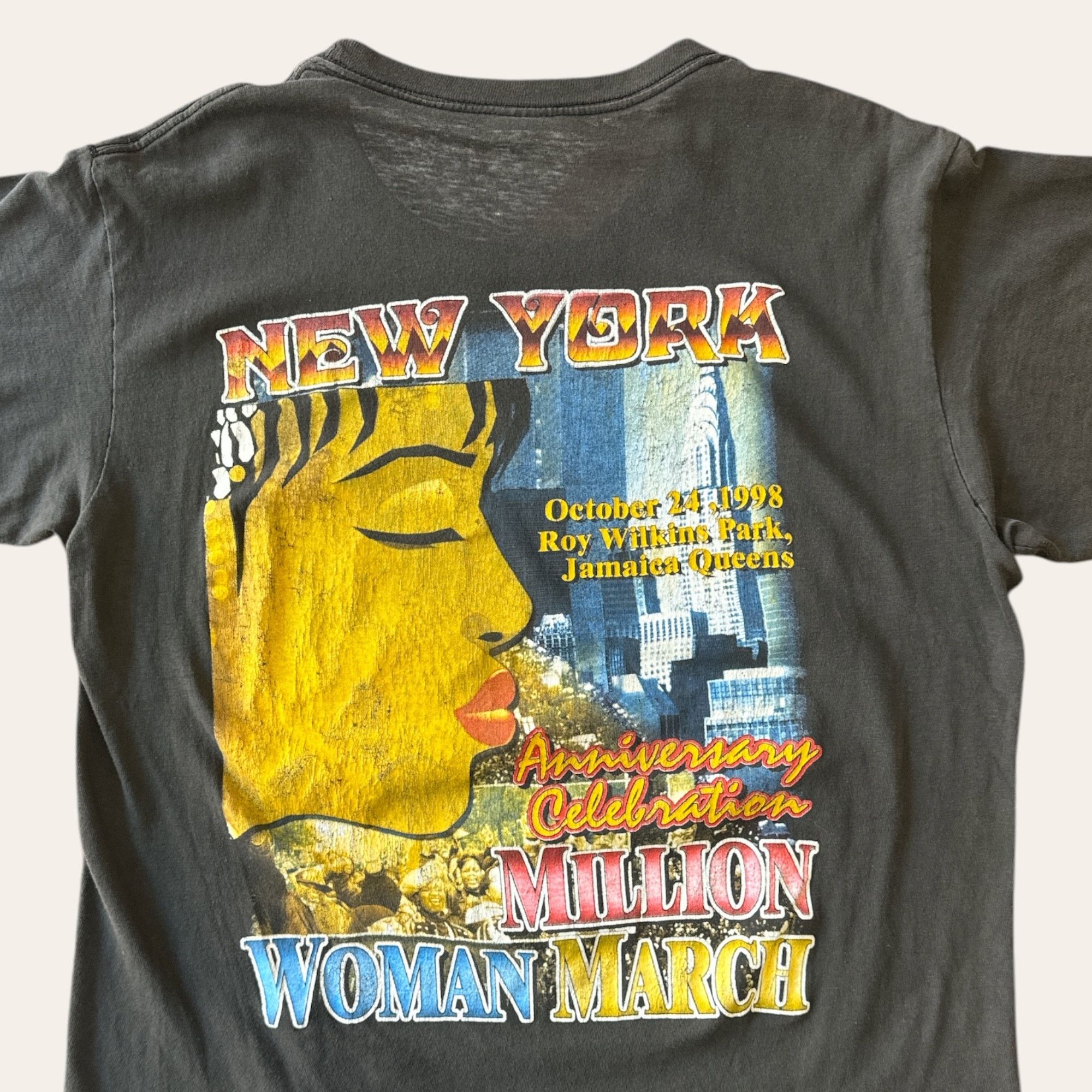 Vintage 1998 Million Woman March Tee Size US L / EU 52-54 / 3 - 2 Thumbnail