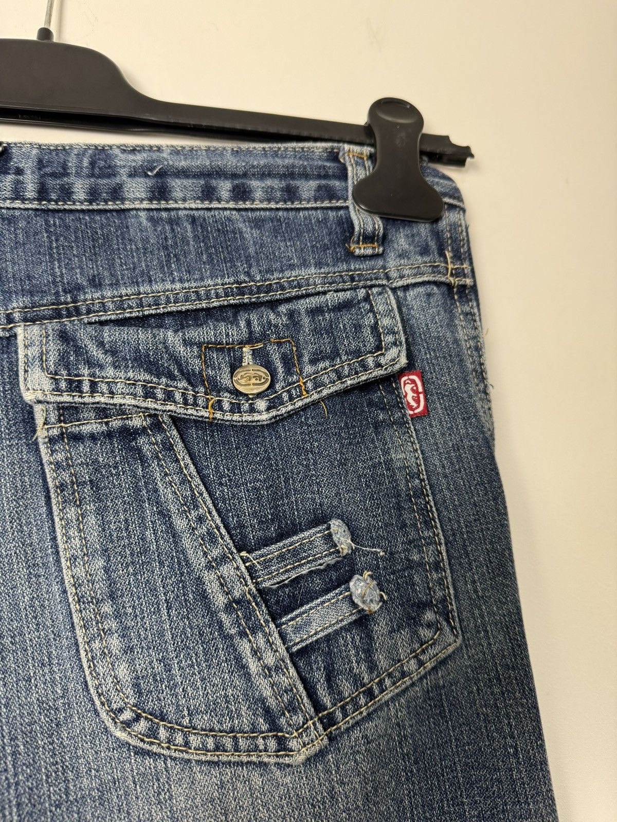 Ecko Unltd. Vintage Ecko Unltd Denim Cargo Jeans Y2K streetwear Style Size US 30 / EU 46 - 11 Thumbnail