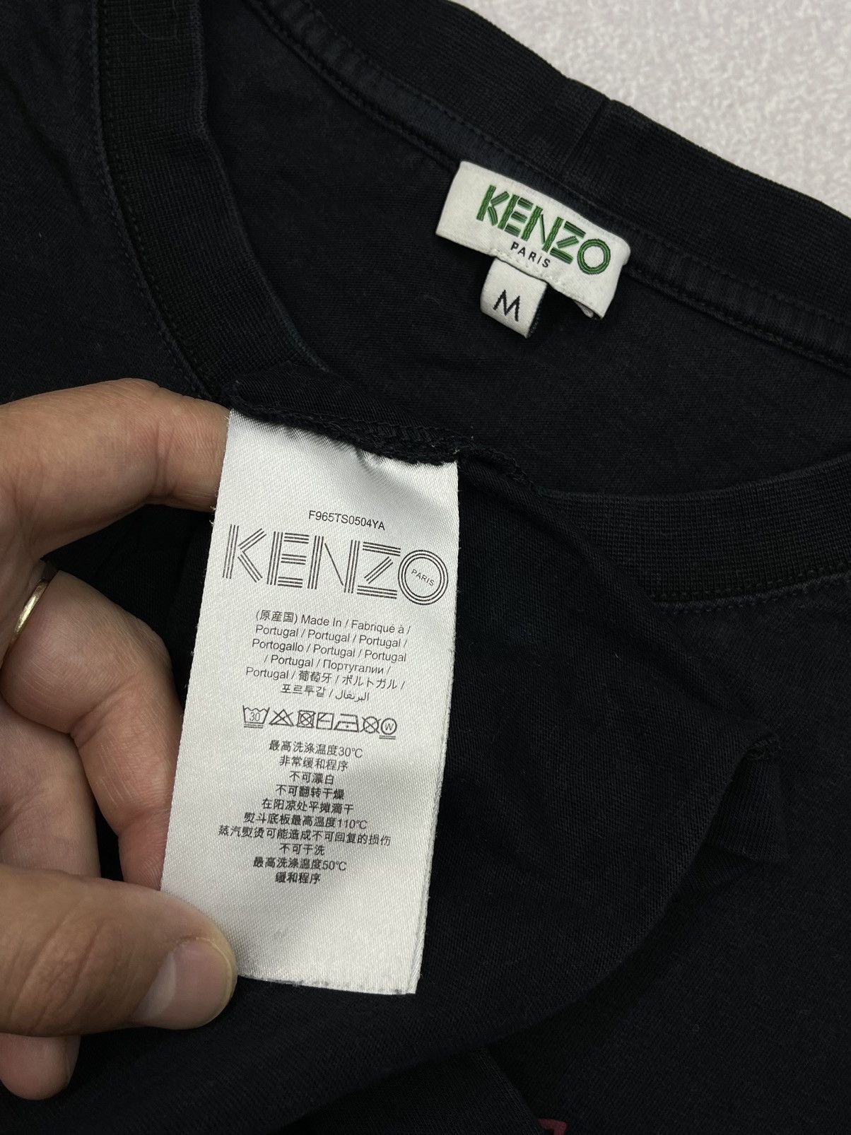 Kenzo Mens Kenzo Black T Shirt Big Logo Tiger Size M Size US M / EU 48-50 / 2 - 6 Thumbnail