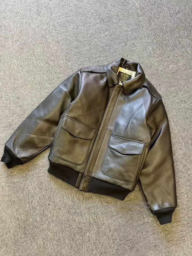 Other A2 all-leather Air Force flight jacket Size US S / EU 44-46 / 1 - 1 Thumbnail