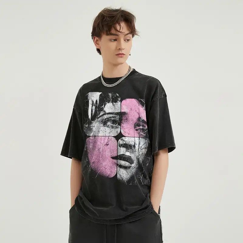 Japanese Brand Puzzle Face Graphic Shirt Size US M / EU 48-50 / 2 - 3 Thumbnail