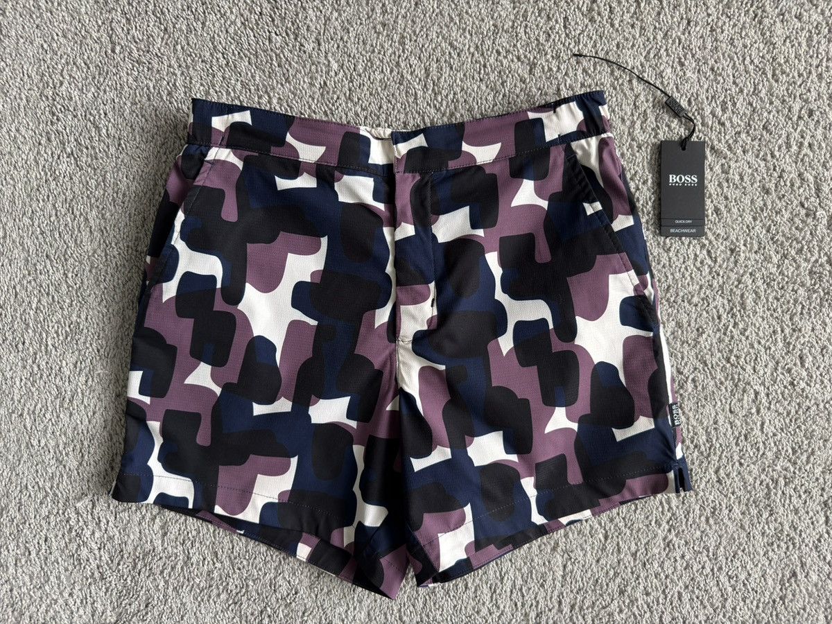 Hugo Boss Multicolor camo swim shorts Size US 32 / EU 48 - 5 Thumbnail