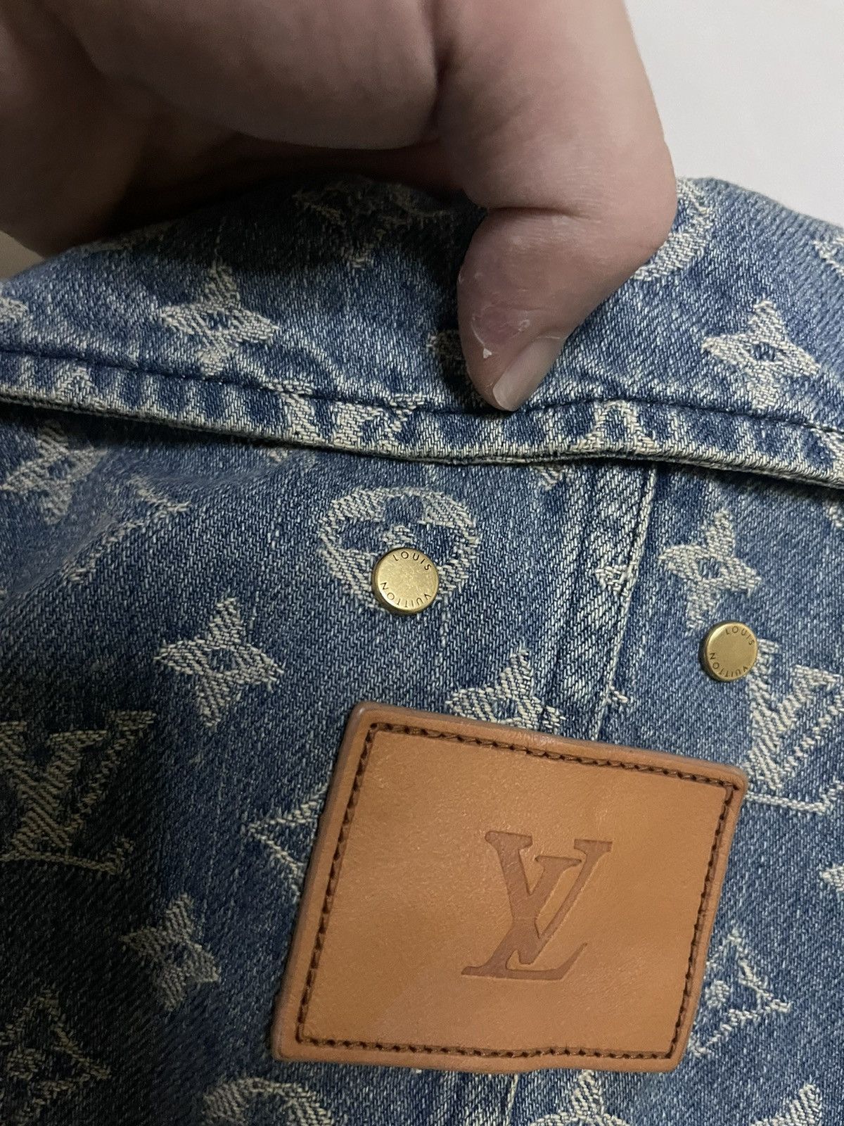 Louis Vuitton × Supreme Supreme Louis Vuitton lv jacquard denim chore coat size 50 Size US L / EU 52-54 / 3 - 5 Thumbnail