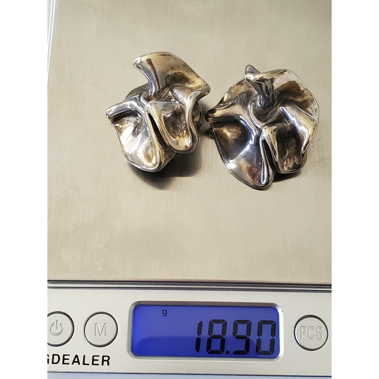Other Vintage Sterling SIlver Abstract Earings Size ONE SIZE - 7 Thumbnail