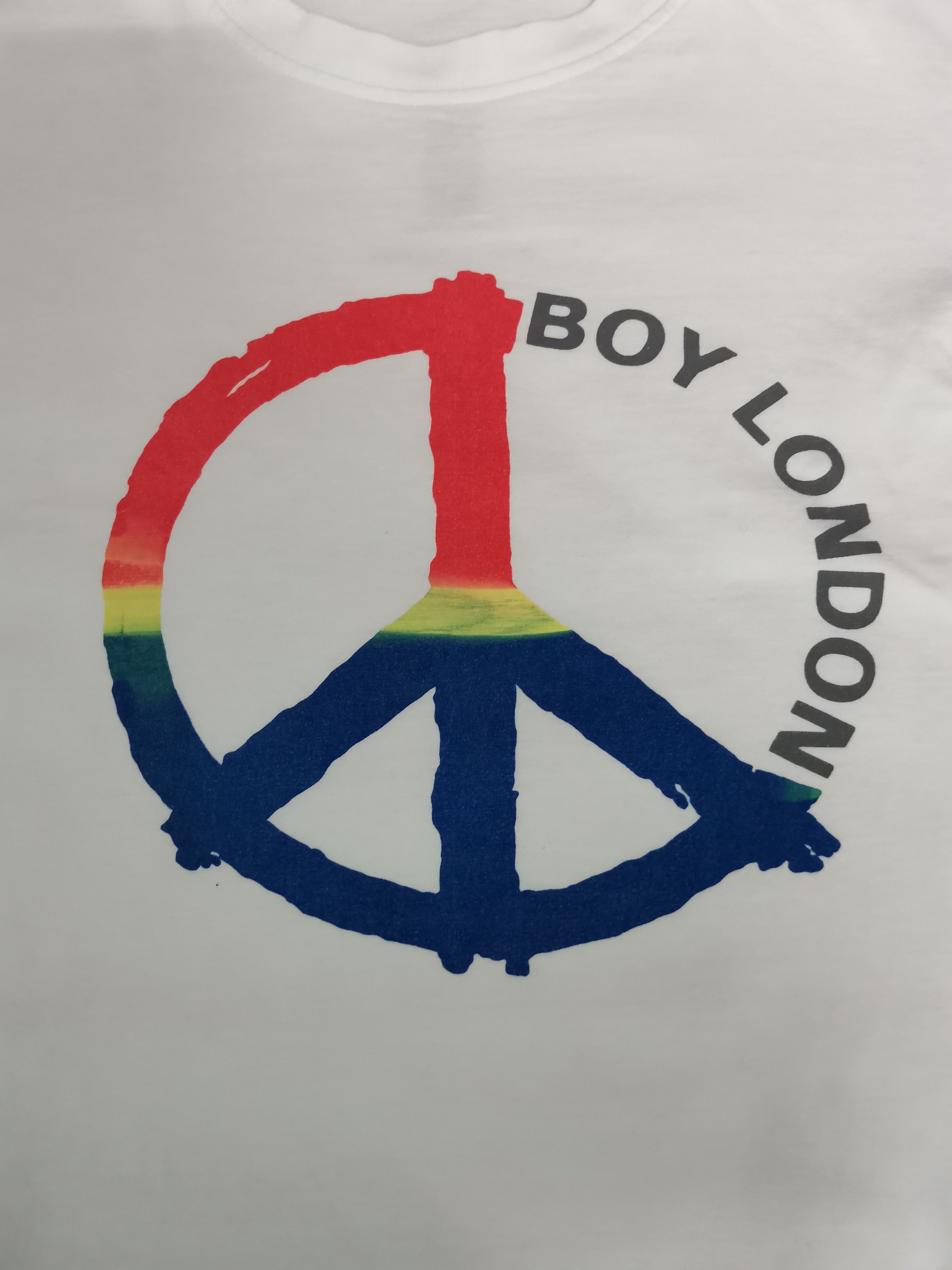 Boy London Vintage Boy London Big Logo Peace Tee Seditionaries Size US L / EU 52-54 / 3 - 1 Thumbnail