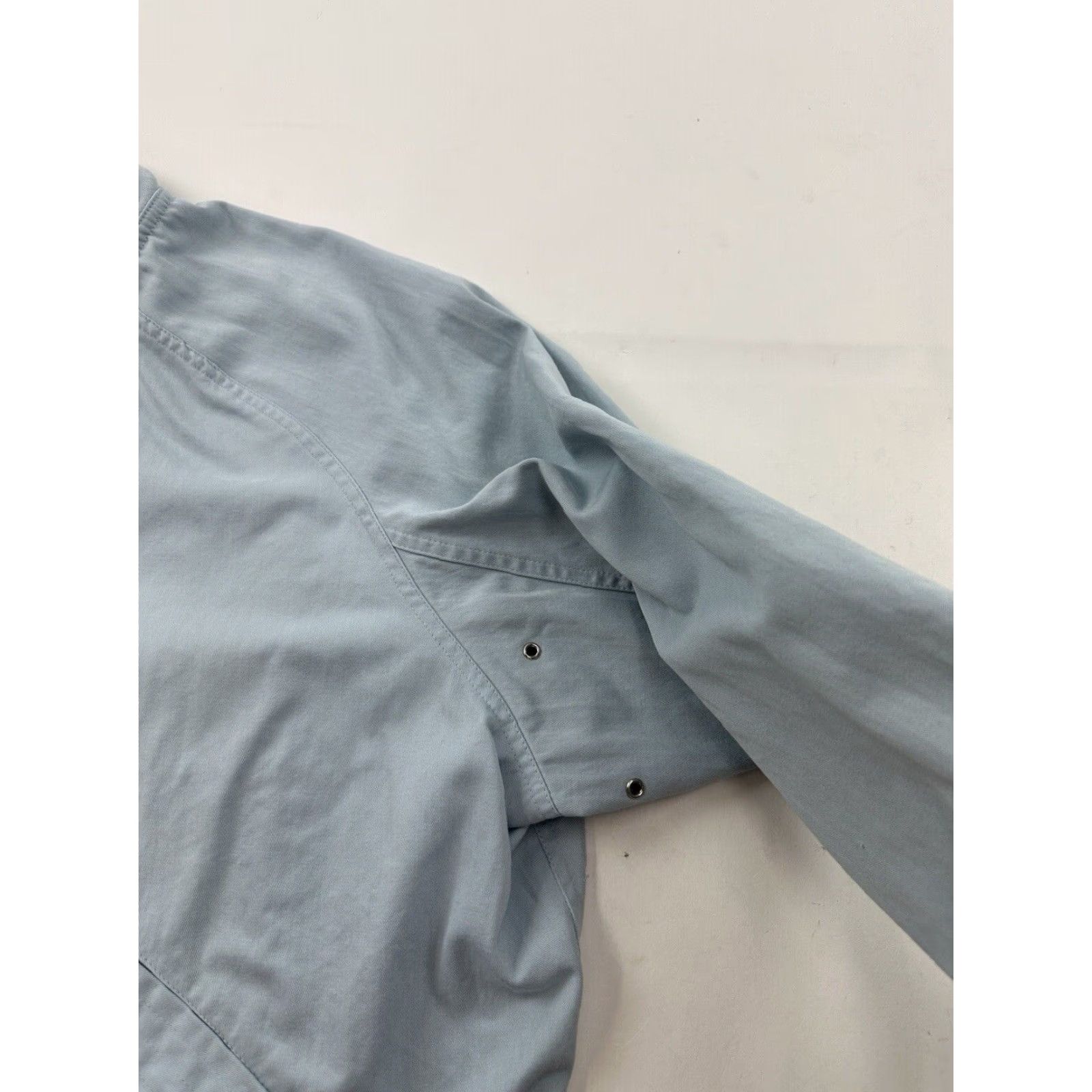 Jantzen VINTAGE Jantzen Jacket Mens Large Blue Full Zip USA Made Poly Cotton Blend Size US L / EU 52-54 / 3 - 3 Thumbnail