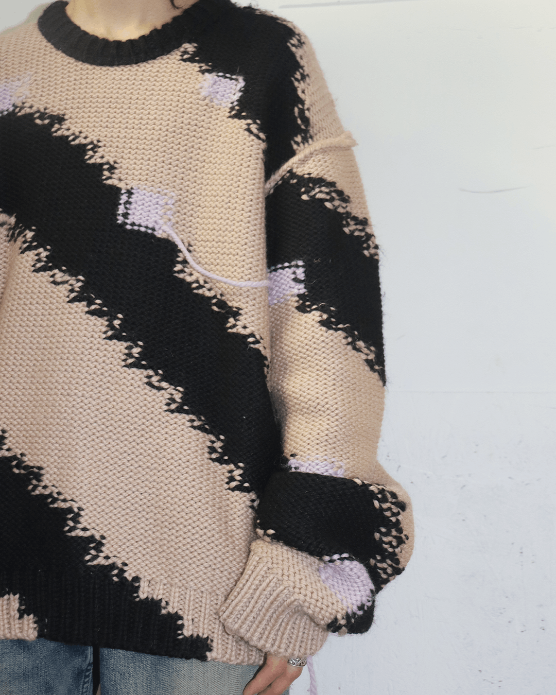 Calvin Klein 205W39NYC Calvin Klein 205W39NYC AW18 Bias Stripe Sweater Size US M / EU 48-50 / 2 - 4 Thumbnail